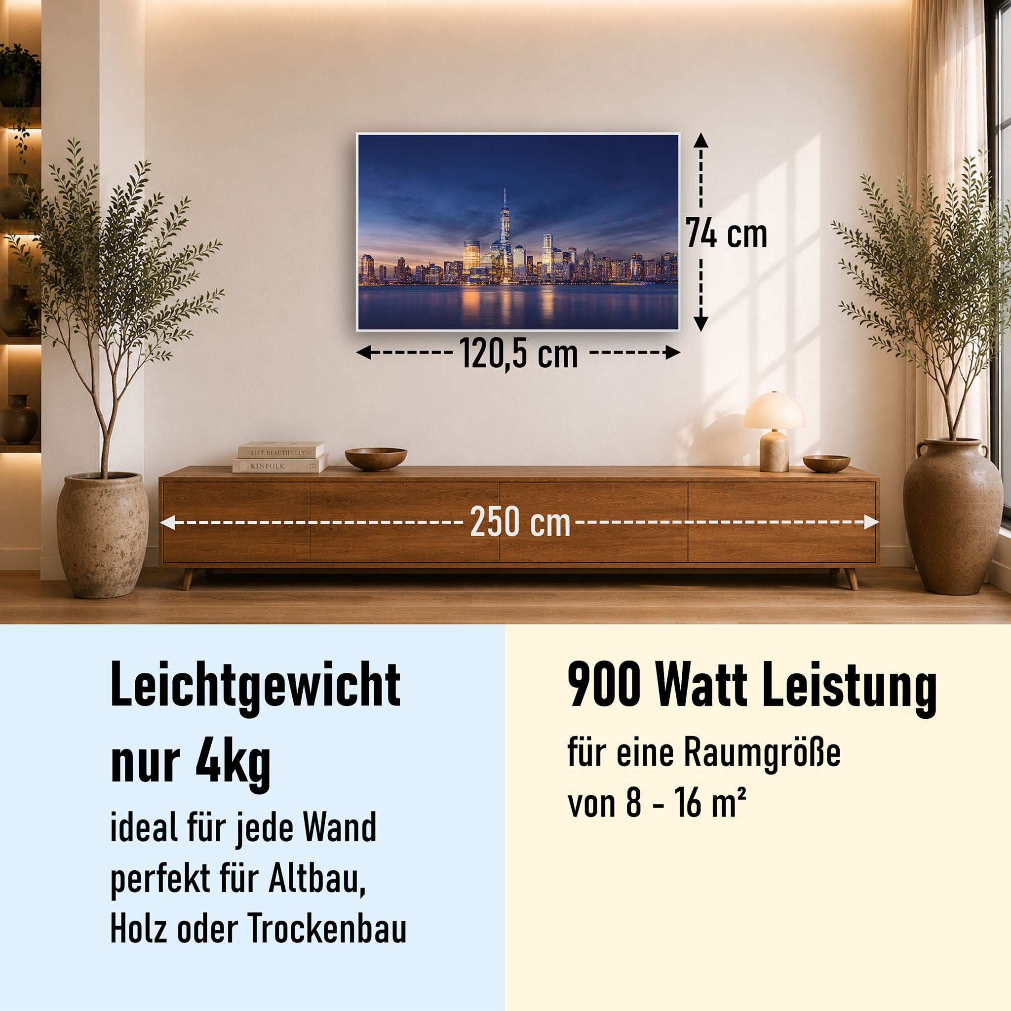 Bild Infrarotheizung 350-1200W Motiv 011 New York Tower One