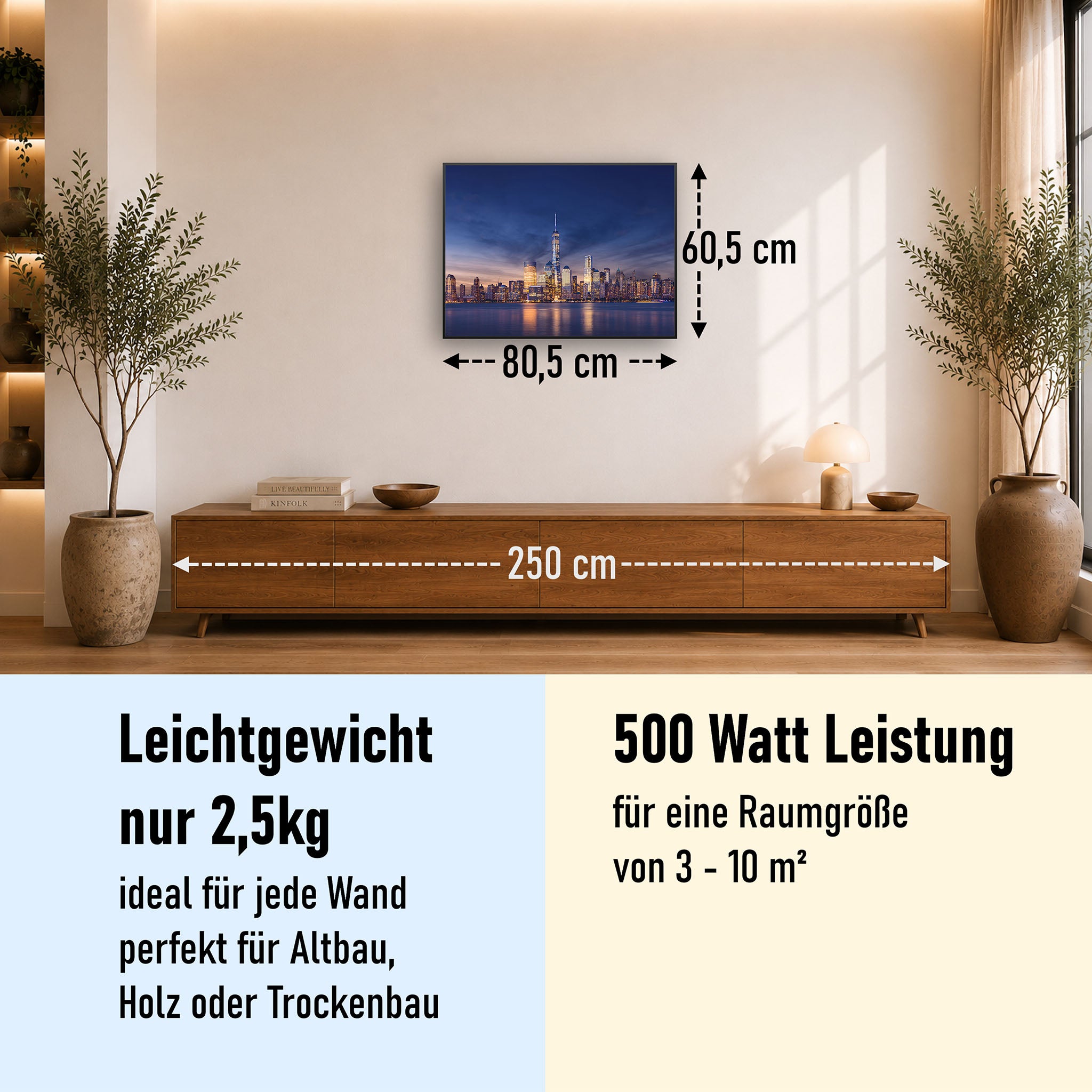 Bild Infrarotheizung 350-1200W Motiv 011 New York Tower One