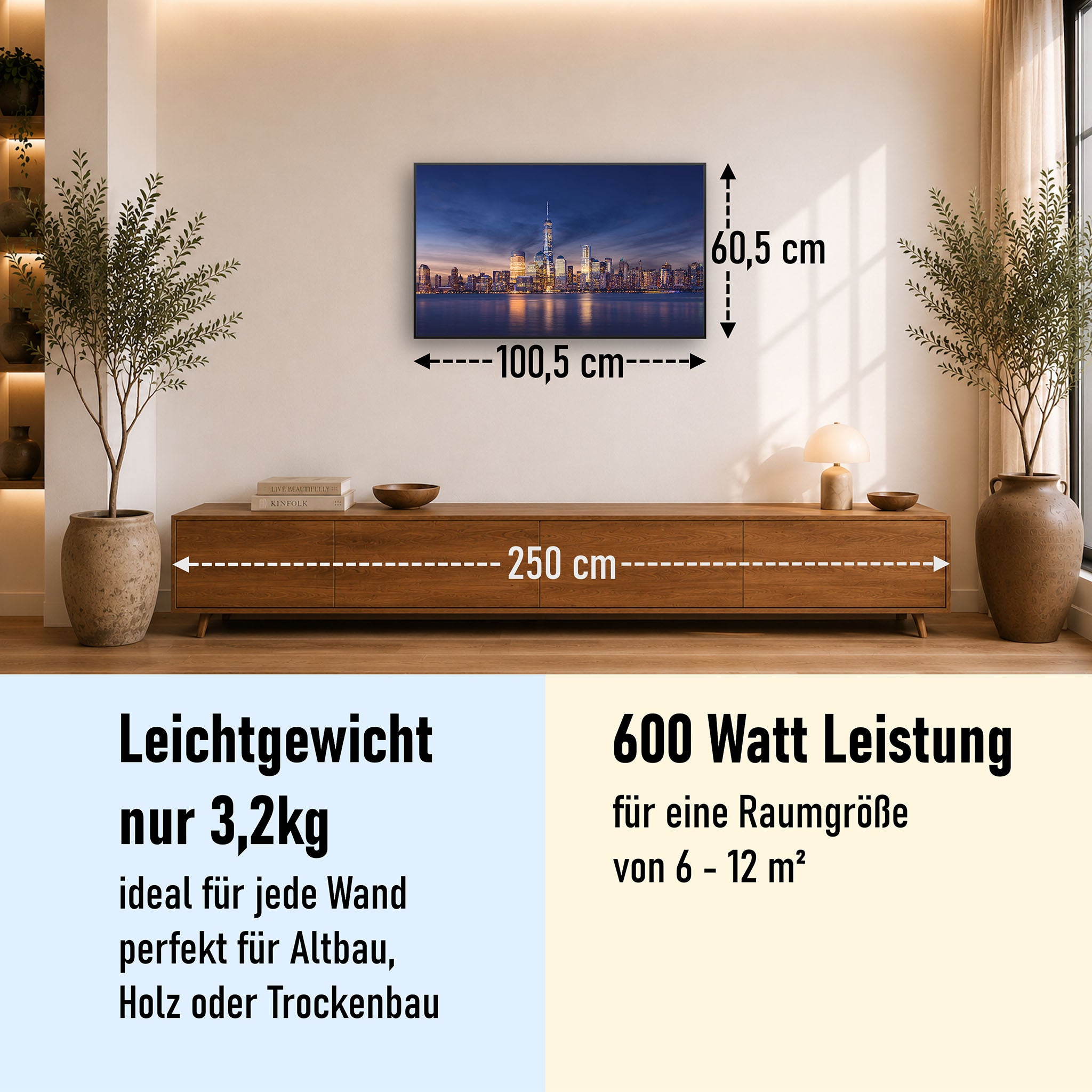 Bild Infrarotheizung 350-1200W Motiv 011 New York Tower One