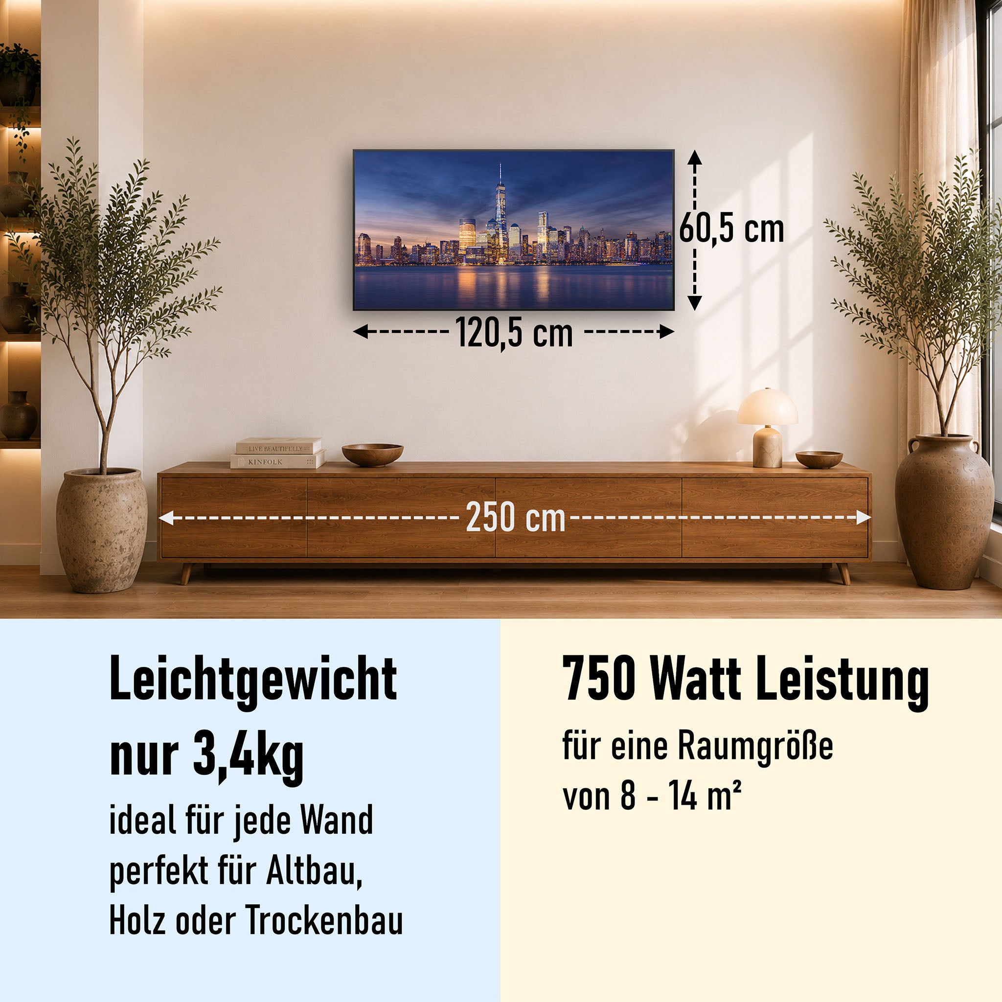 Bild Infrarotheizung 350-1200W Motiv 011 New York Tower One