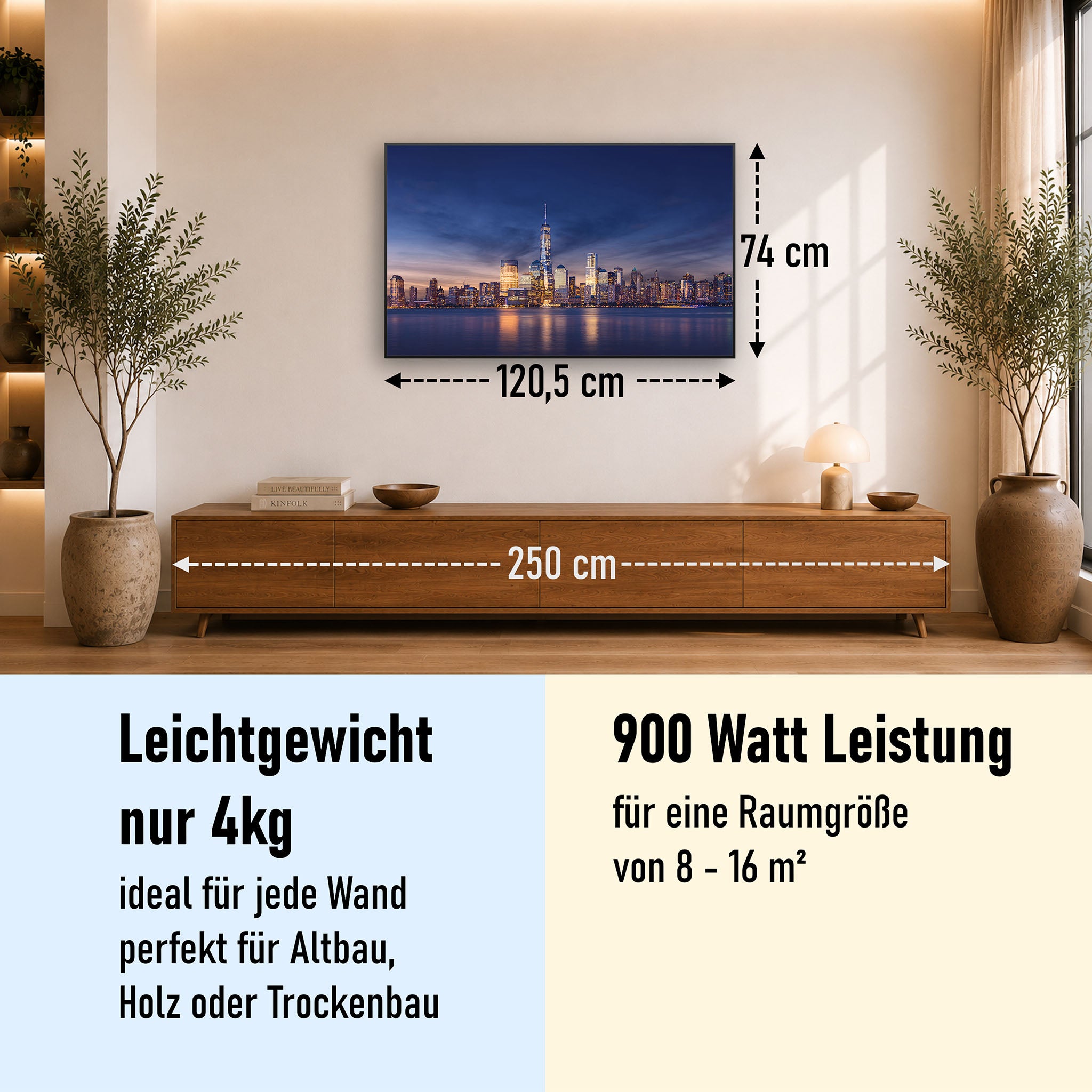 Bild Infrarotheizung 350-1200W Motiv 011 New York Tower One