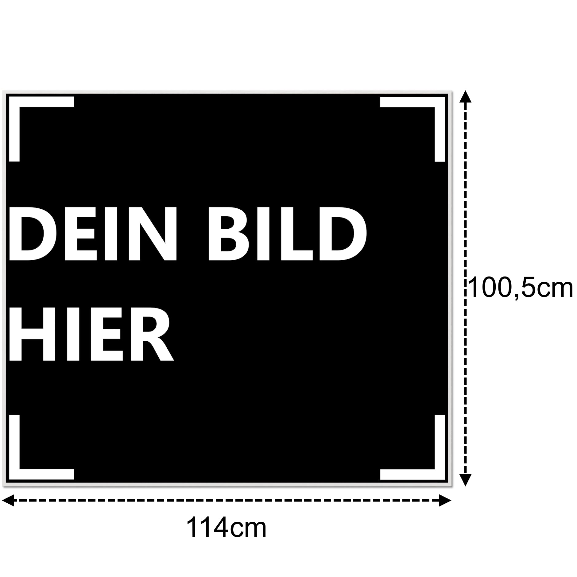 1200 Watt (114x100cm) Eigenes Motiv Glas Bild Infrarotheizung