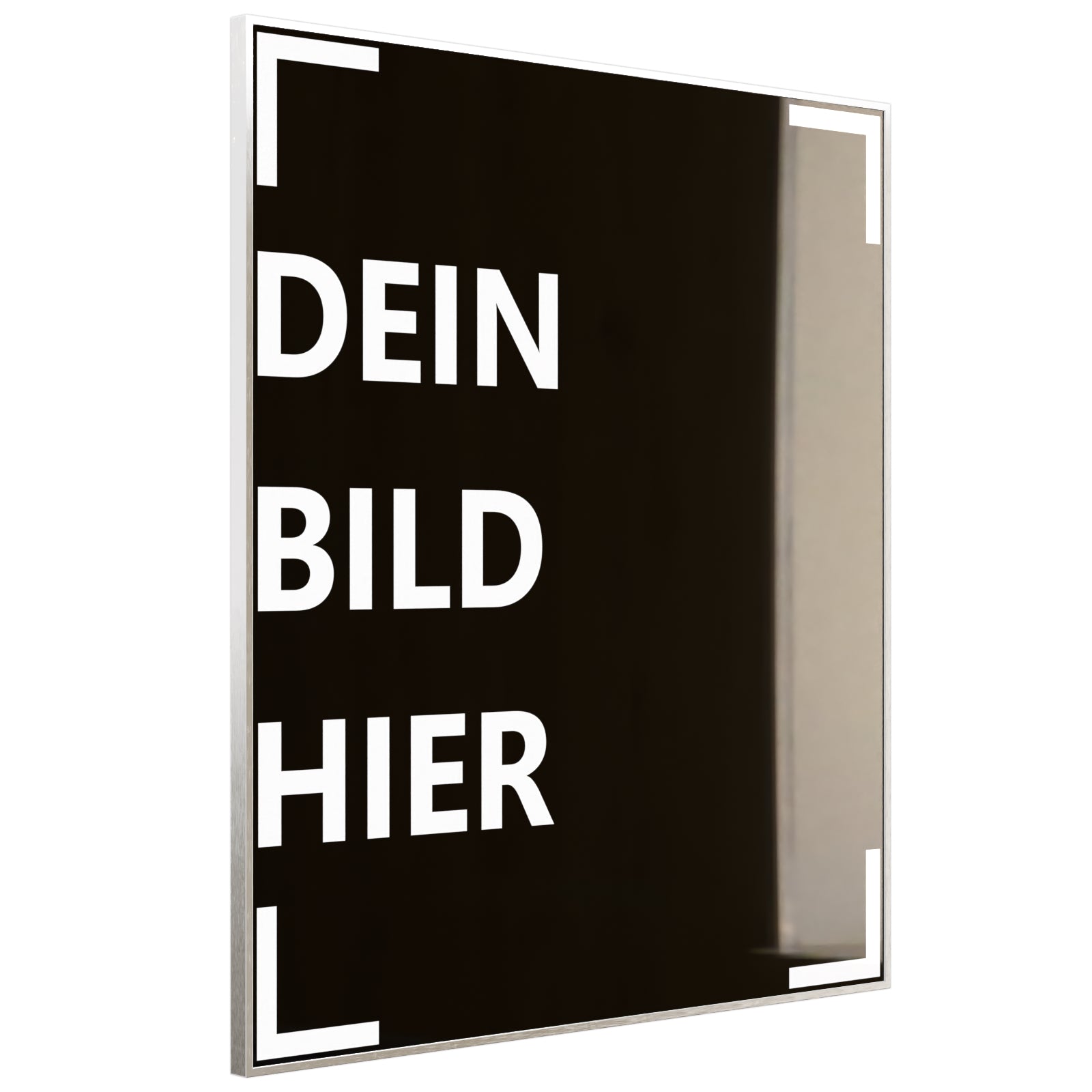 Deko Glas Bild Eigenes Motiv 100,5x114cm Hochformat