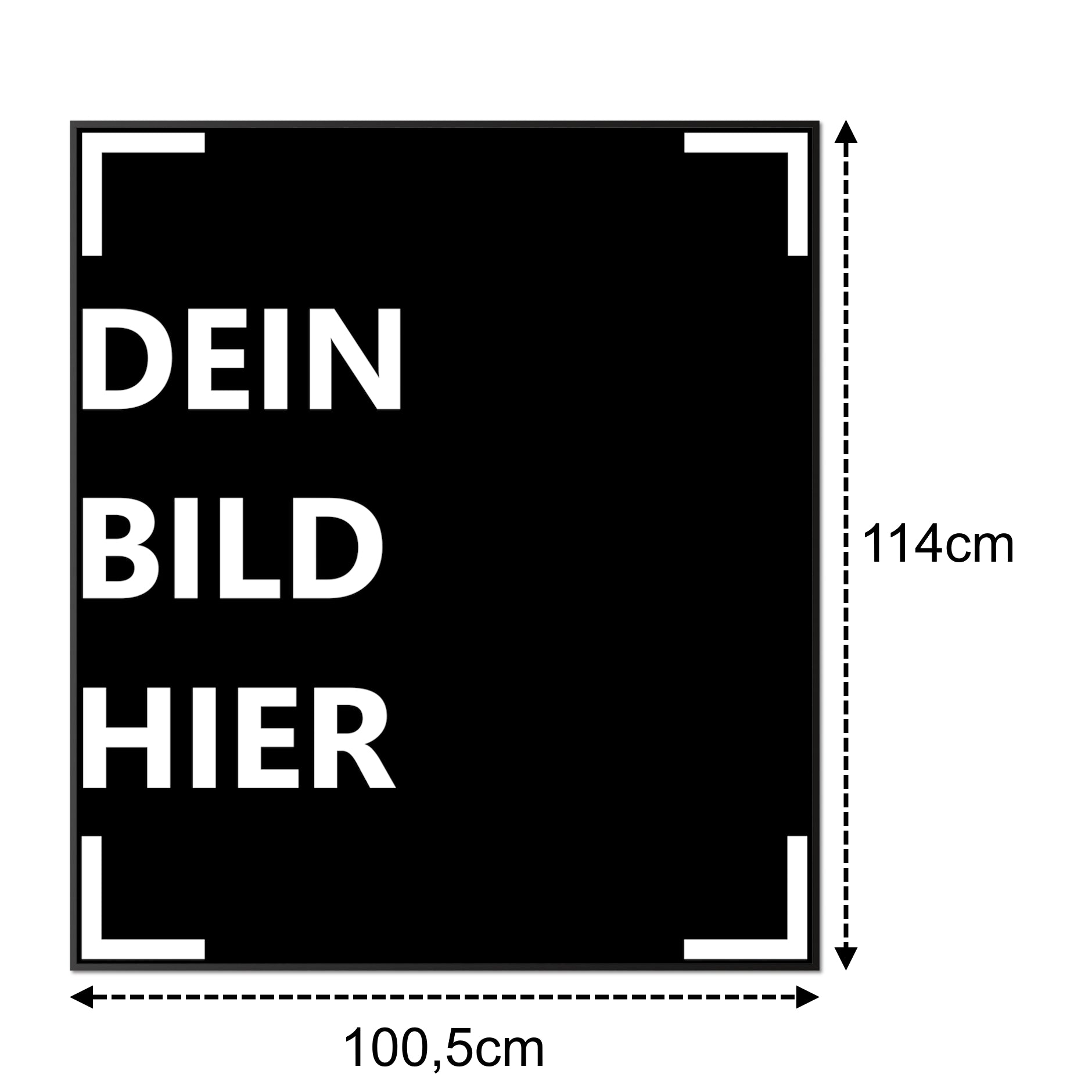 1200 Watt (100x114cm Hoch) Eigenes Motiv Glas Bild Infrarotheizung