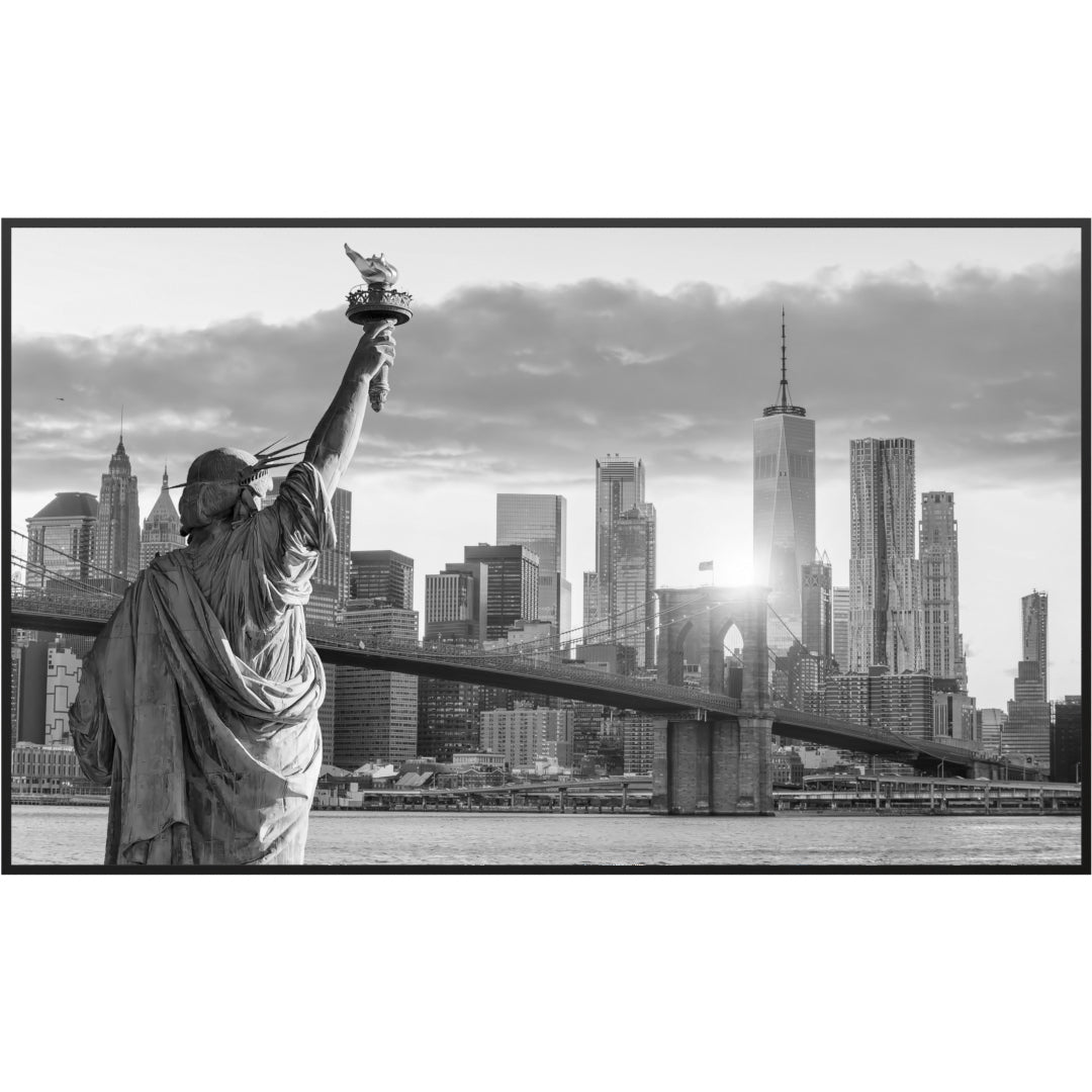 Glas Infrarotheizung 350-1200W Motiv 014 New York Freiheitsstatue