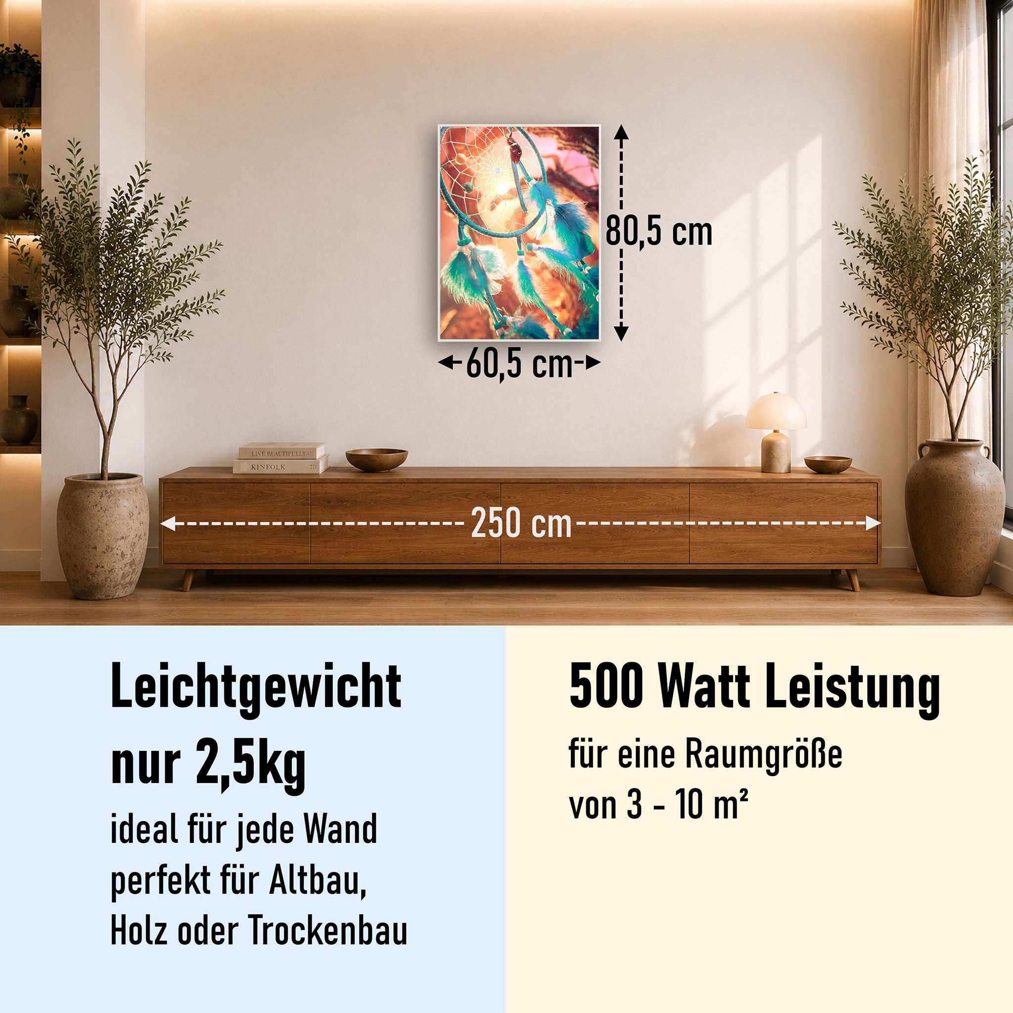 Bild Infrarotheizung 350-1200W Motiv 015H Traumfänger