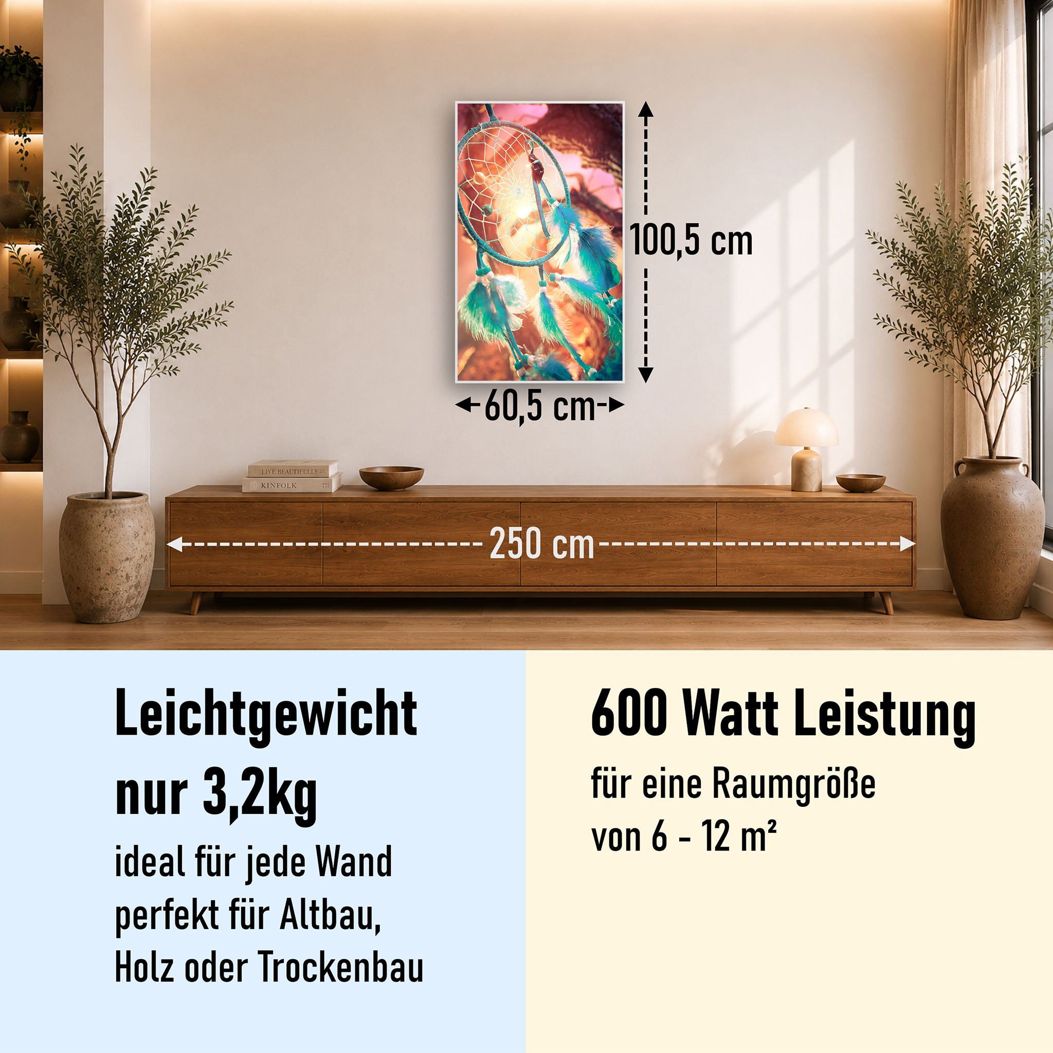 Bild Infrarotheizung 350-1200W Motiv 015H Traumfänger