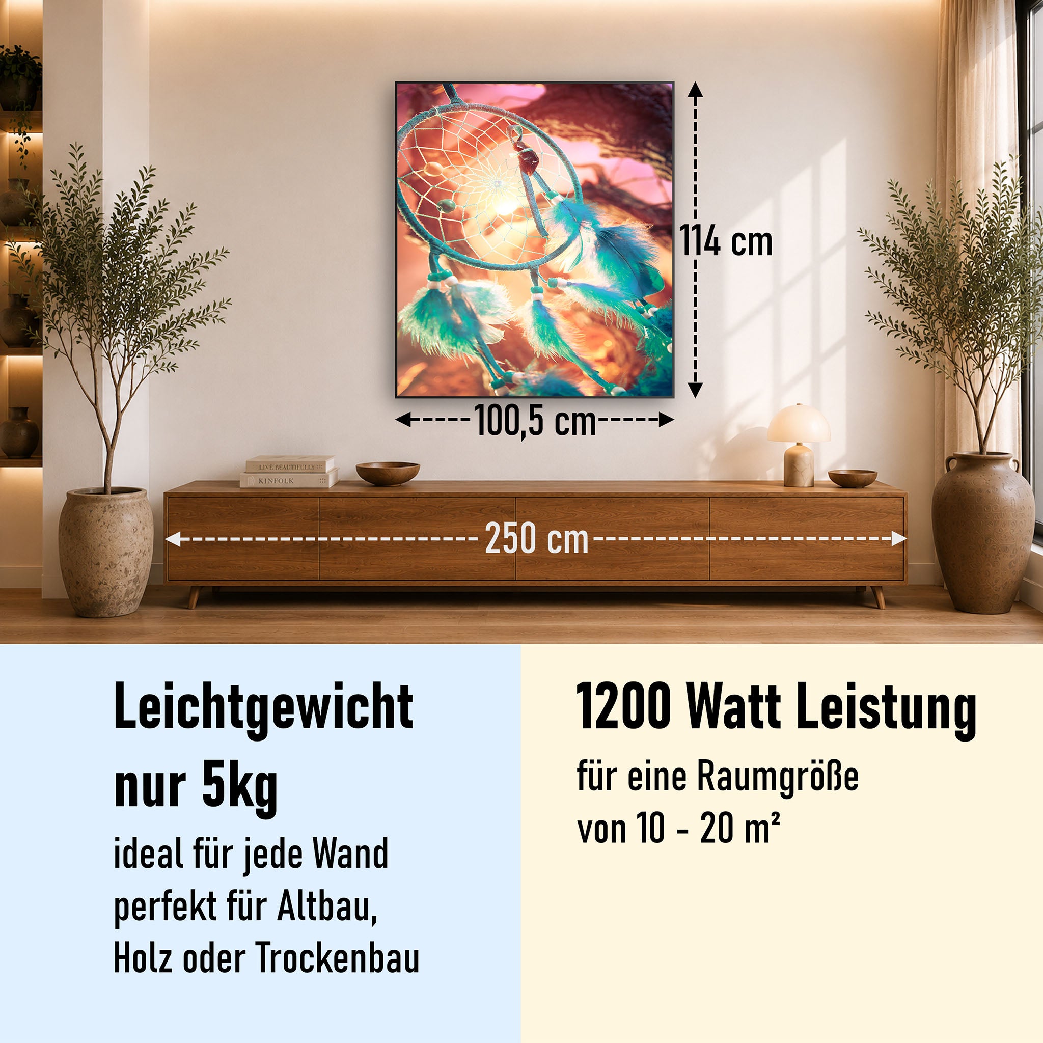 Bild Infrarotheizung 350-1200W Motiv 015H Traumfänger
