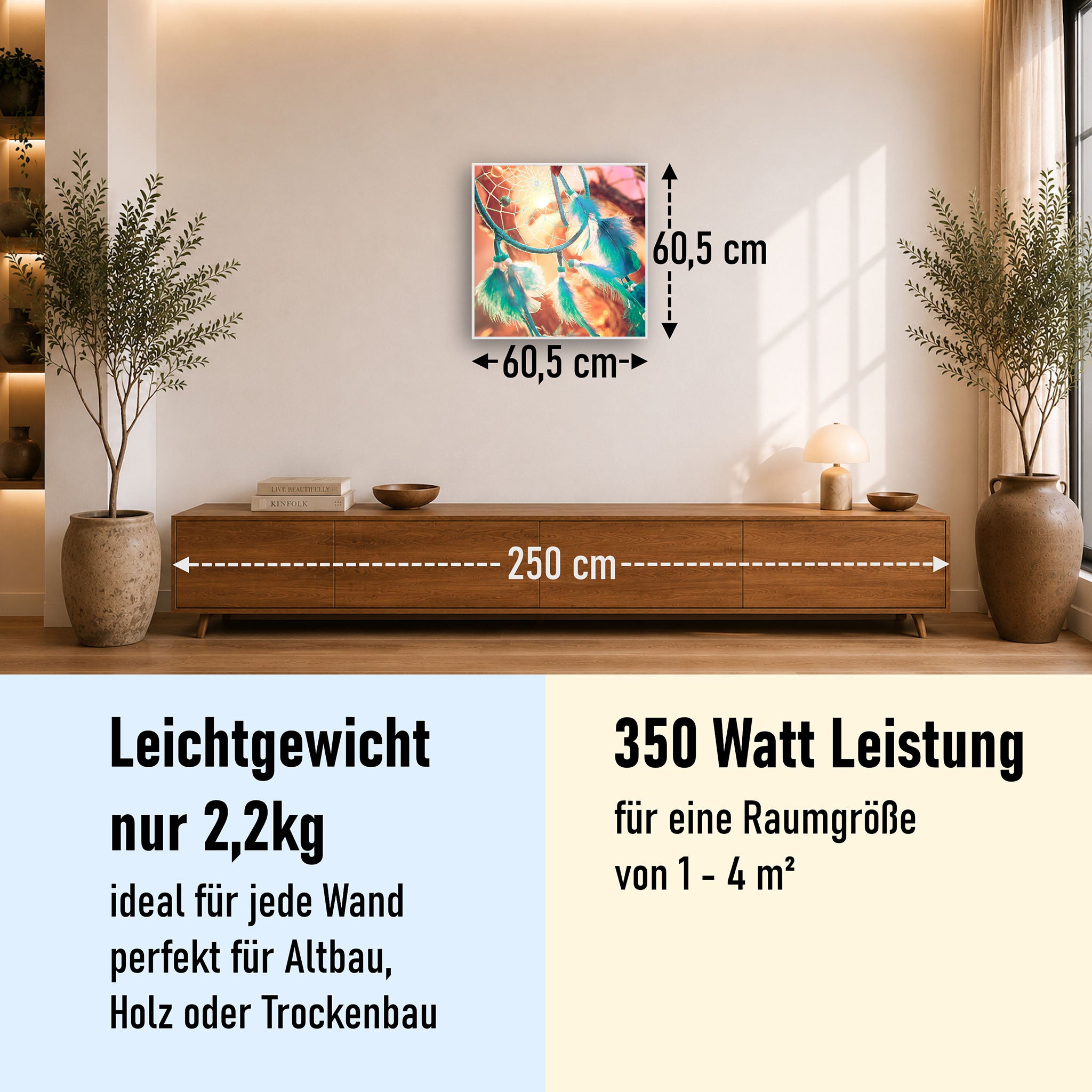 Bild Infrarotheizung 350-1200W Motiv 015 Traumfänger