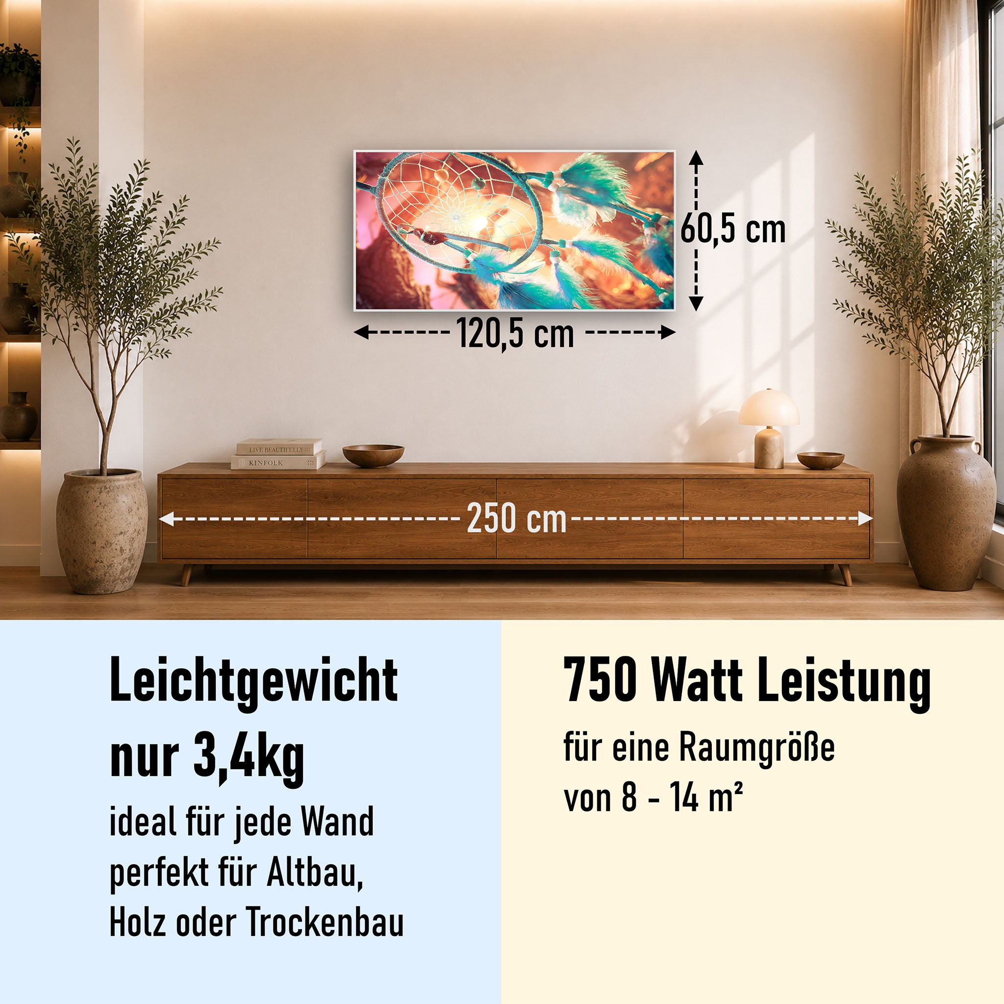 Bild Infrarotheizung 350-1200W Motiv 015 Traumfänger