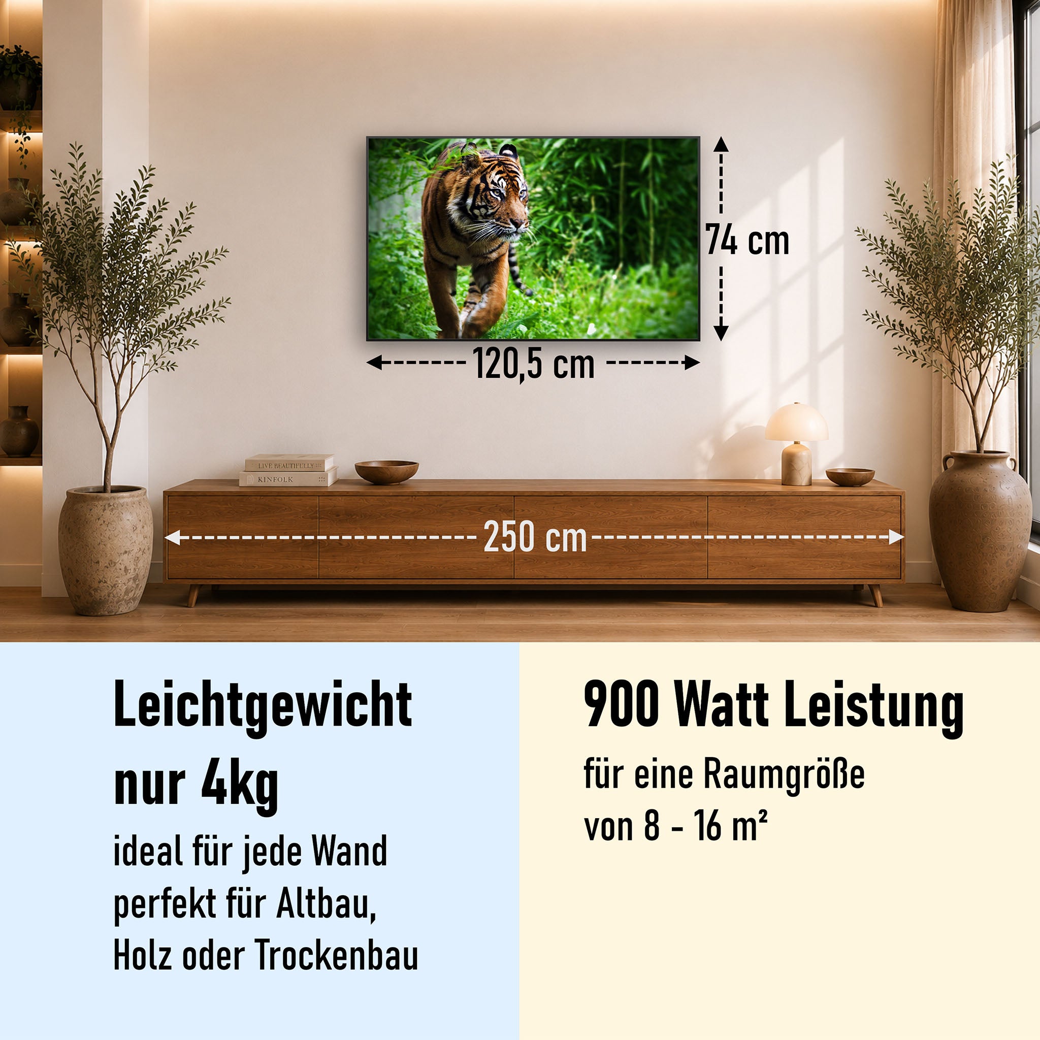 Bild Infrarotheizung 350-1200W Motiv 024 Tiger