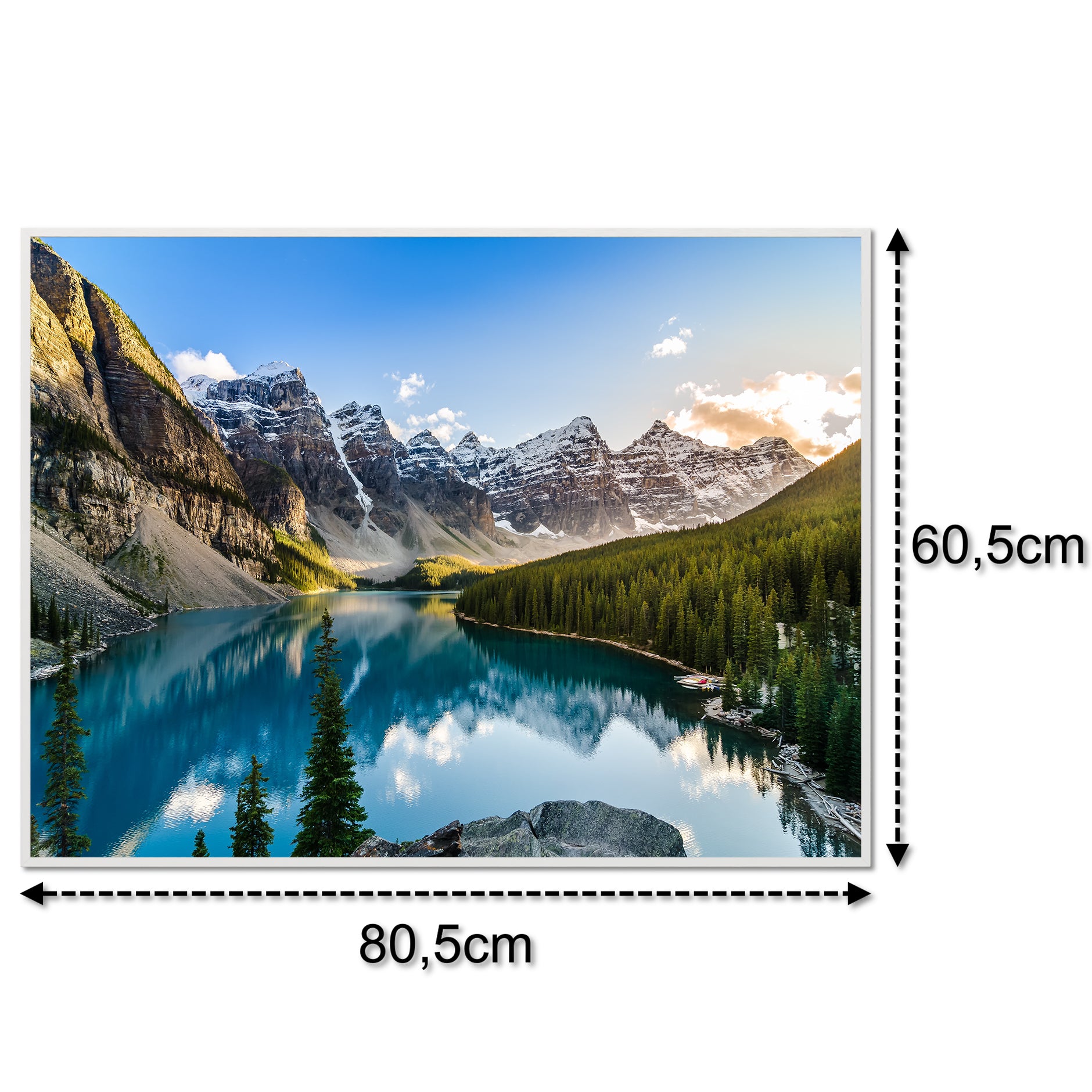 Glas Infrarotheizung 350-1200W Motiv 040 Rocky Mountains