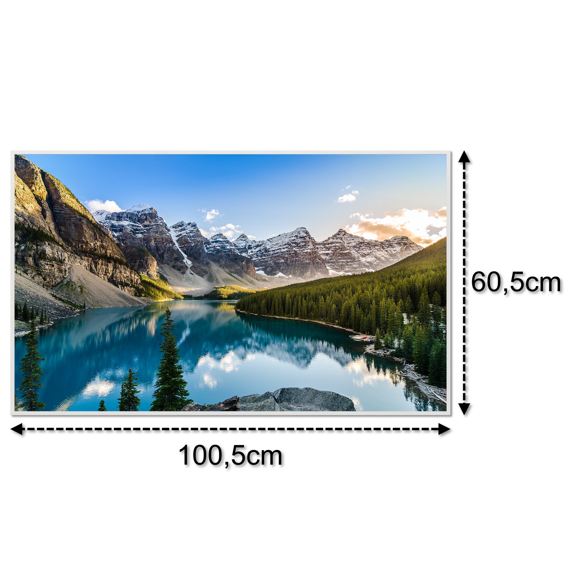 Glas Infrarotheizung 350-1200W Motiv 040 Rocky Mountains