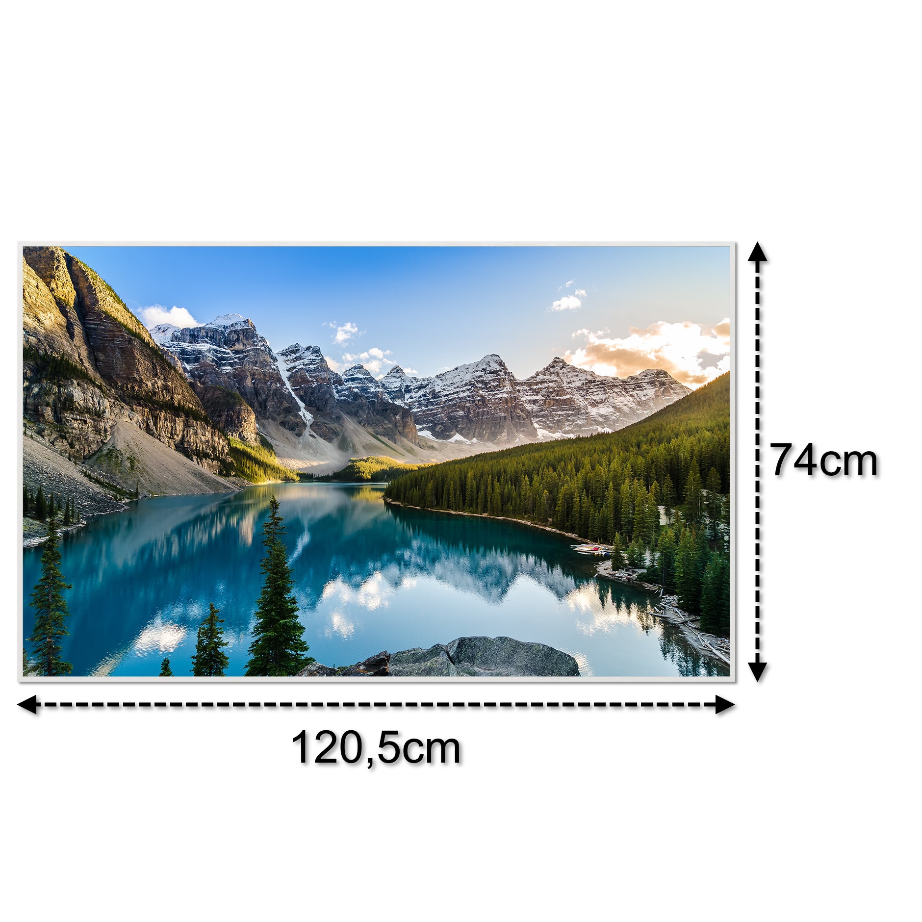 Glas Infrarotheizung 350-1200W Motiv 040 Rocky Mountains