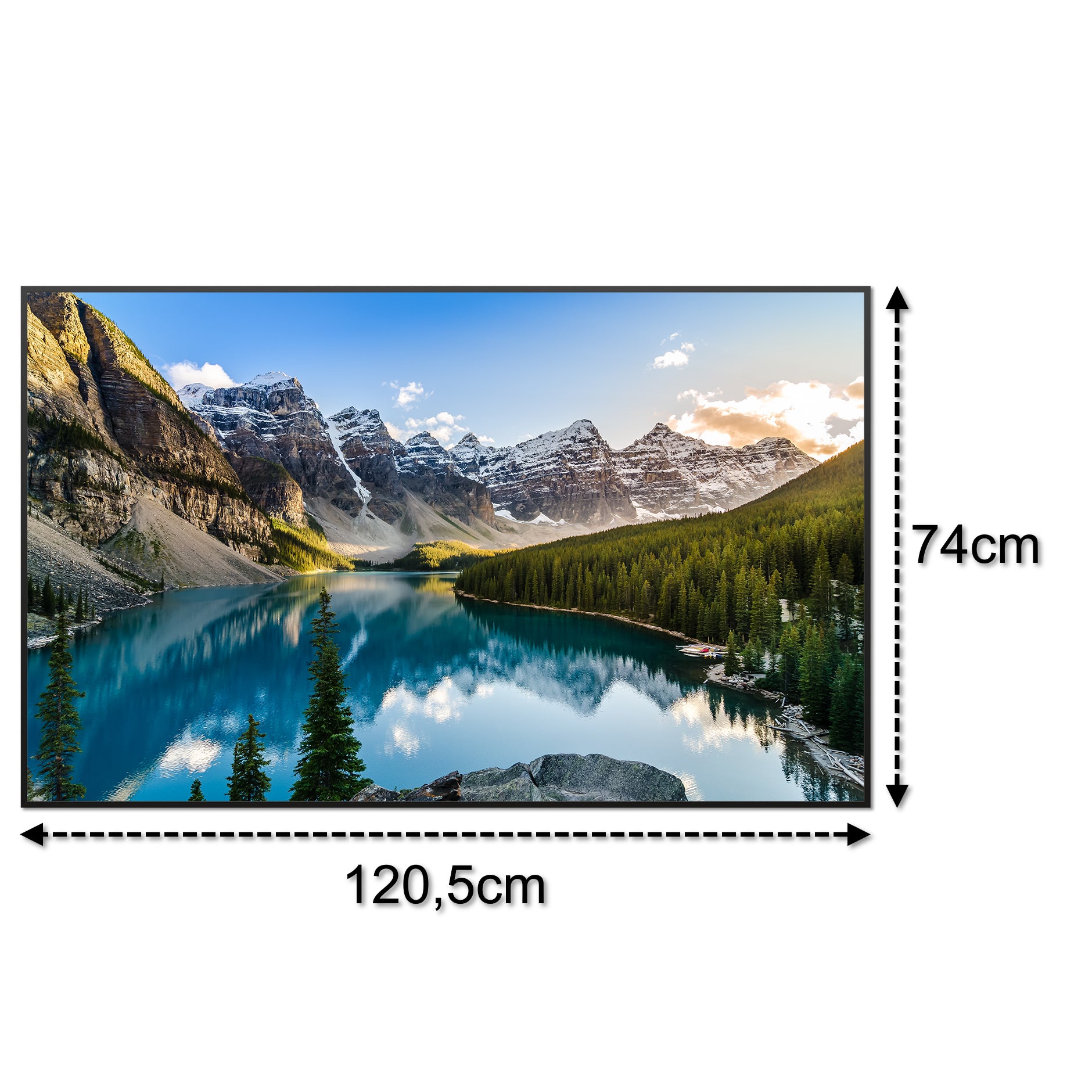 Glas Infrarotheizung 350-1200W Motiv 040 Rocky Mountains