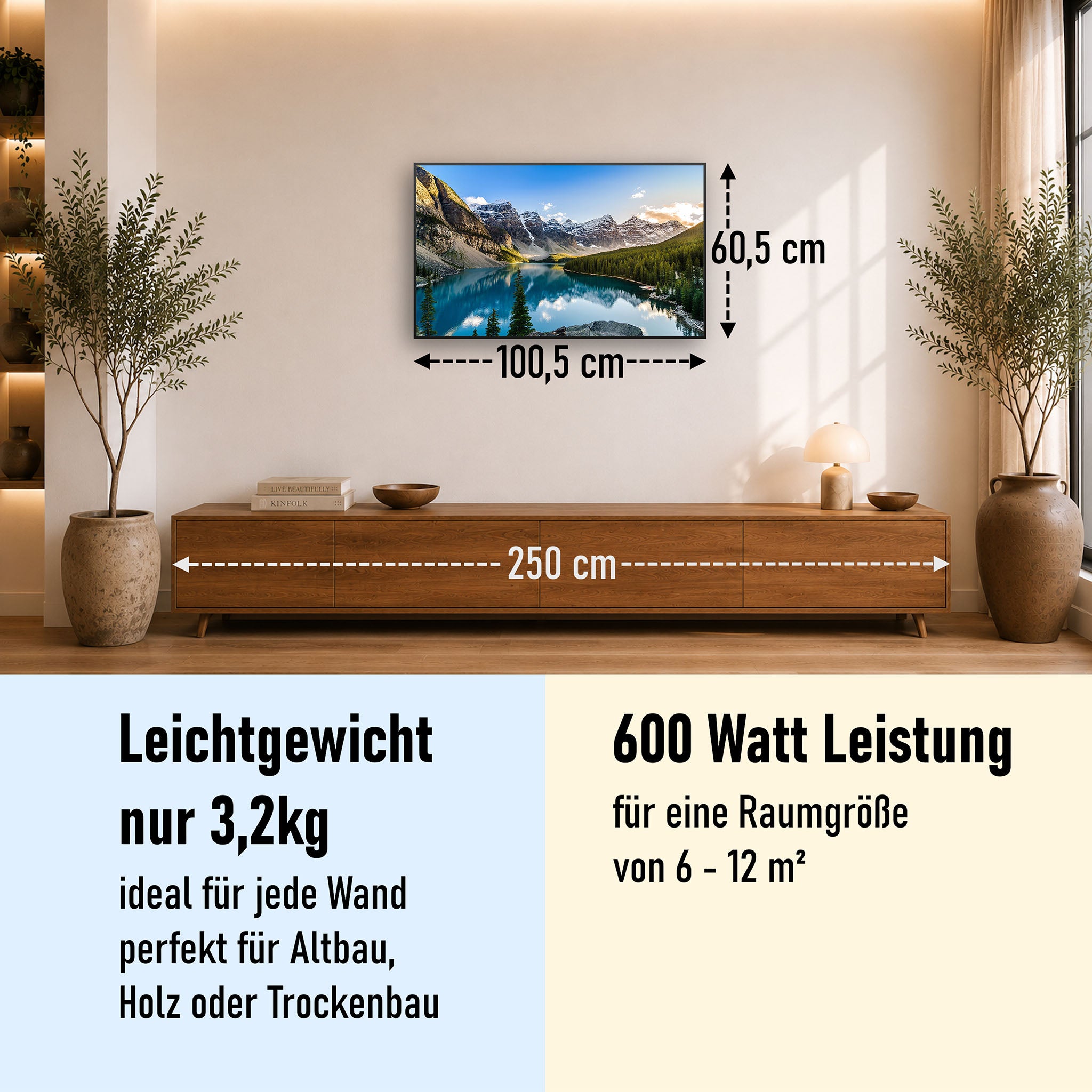Bild Infrarotheizung 350-1200W Motiv 040 Rocky Mountains