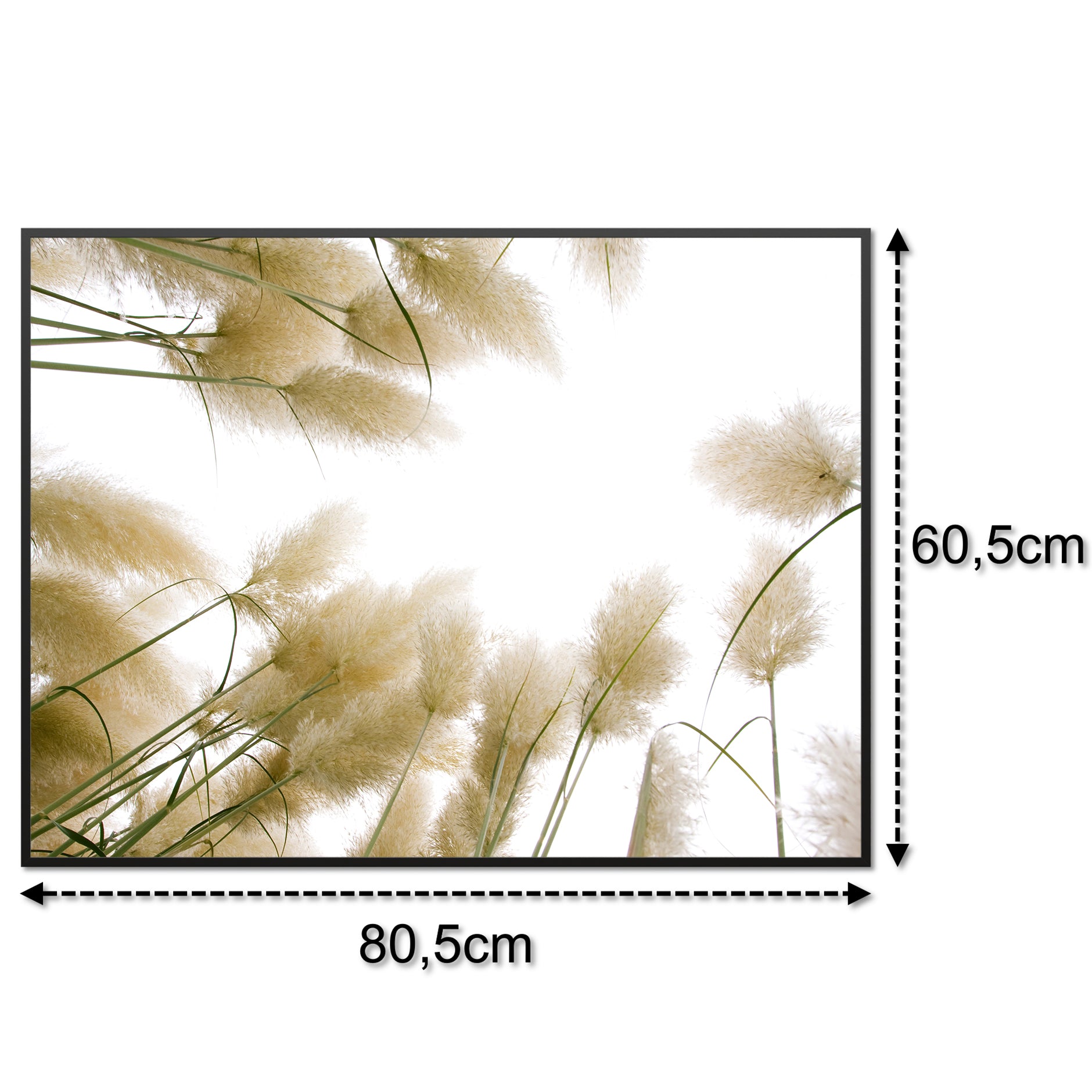 Glas Infrarotheizung 350-1200W Motiv 043 Röhricht