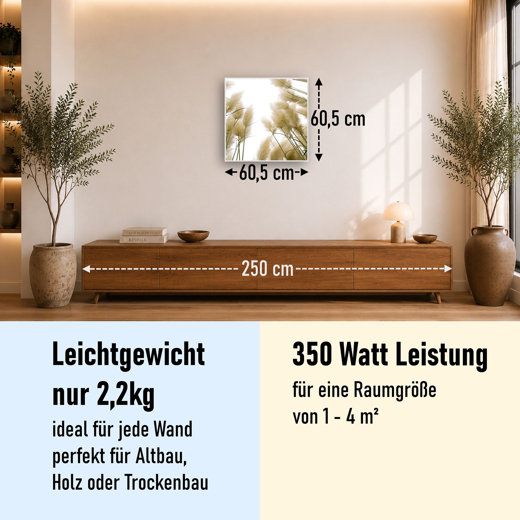 Bild Infrarotheizung 350-1200W Motiv 043 Röhricht