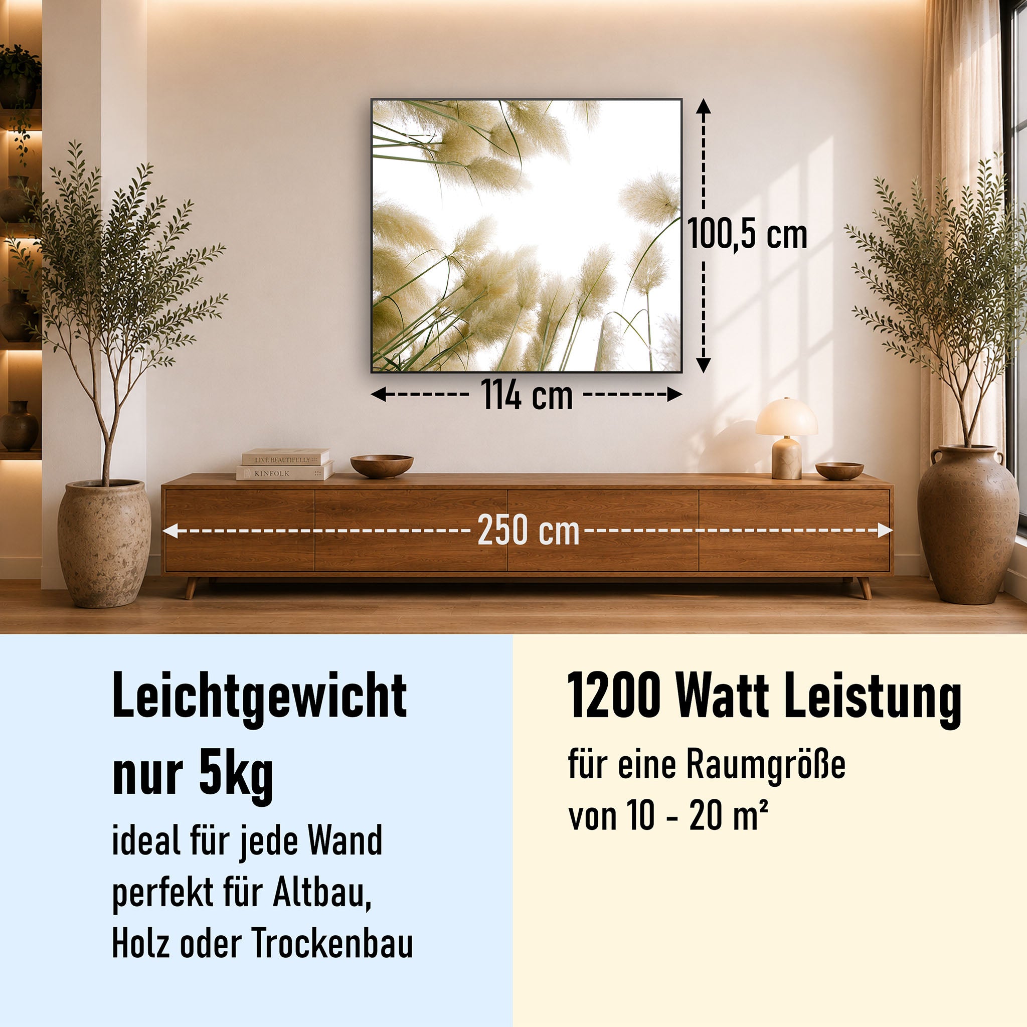 Bild Infrarotheizung 350-1200W Motiv 043 Röhricht