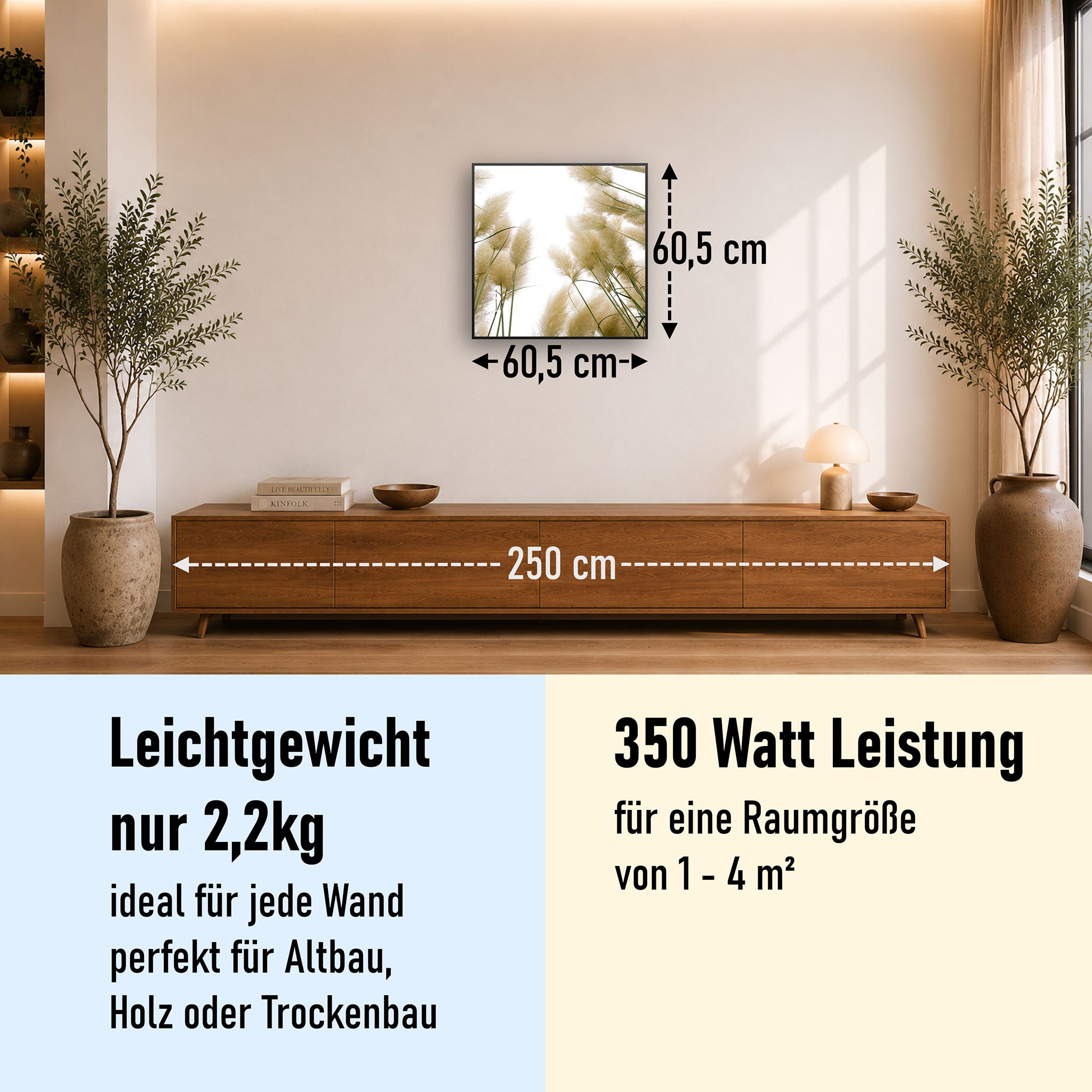 Bild Infrarotheizung 350-1200W Motiv 043 Röhricht