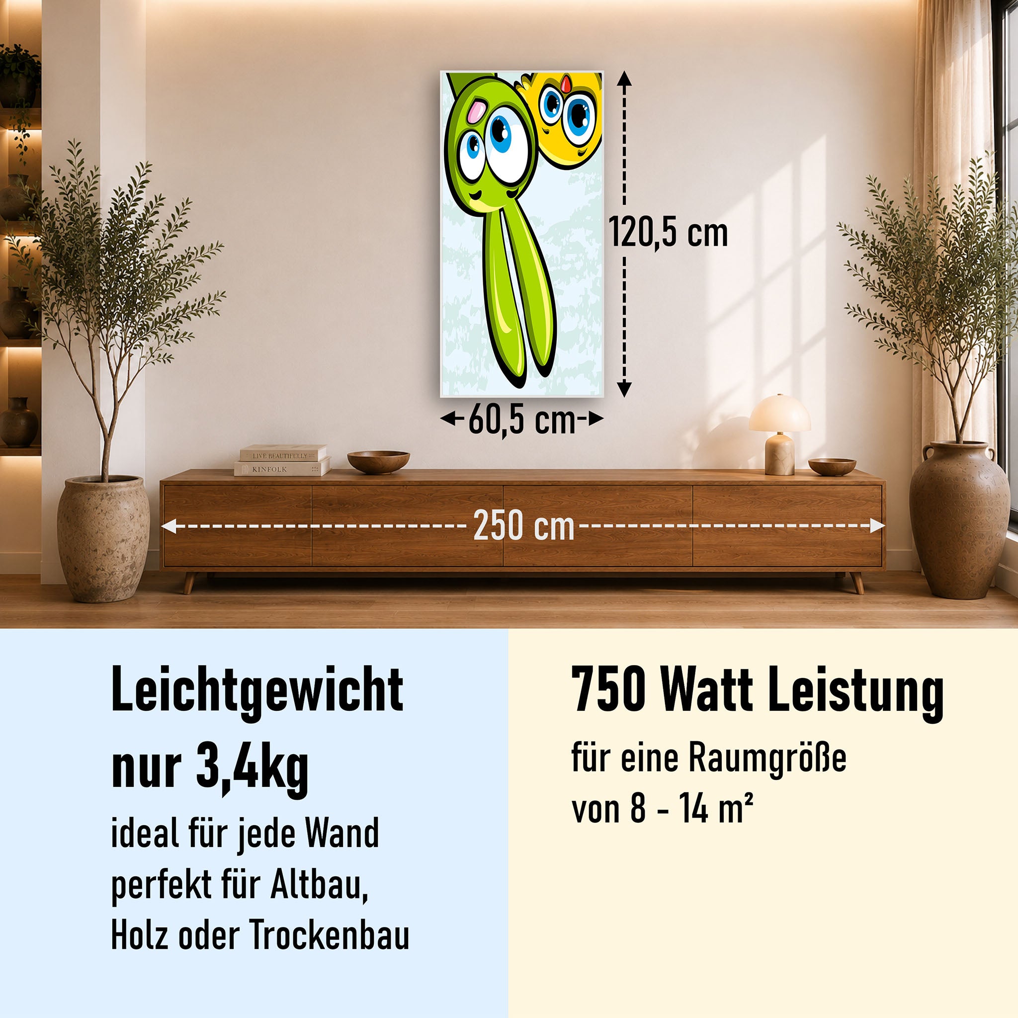 Bild Infrarotheizung 350-1200W Motiv 044H Animation