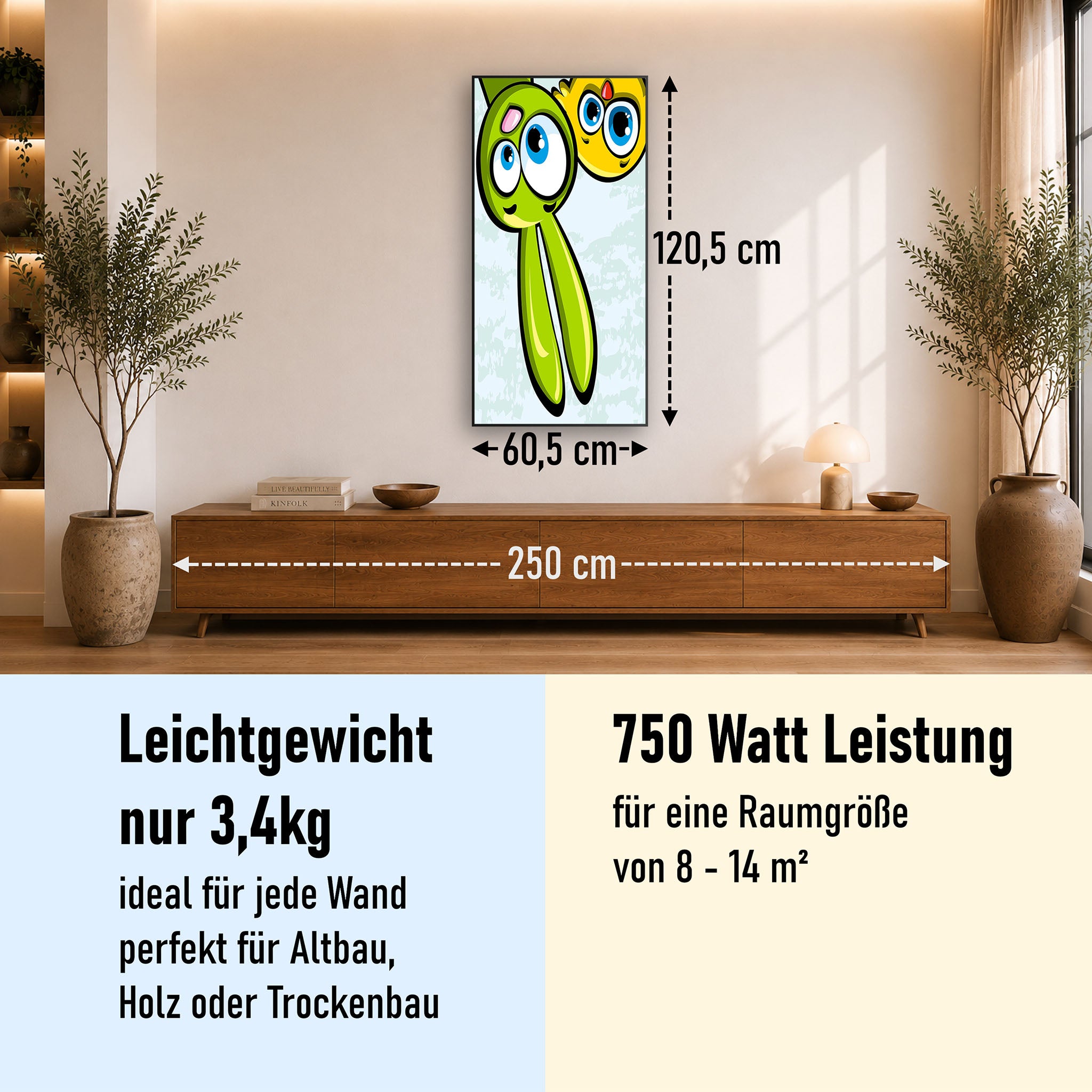 Bild Infrarotheizung 350-1200W Motiv 044H Animation