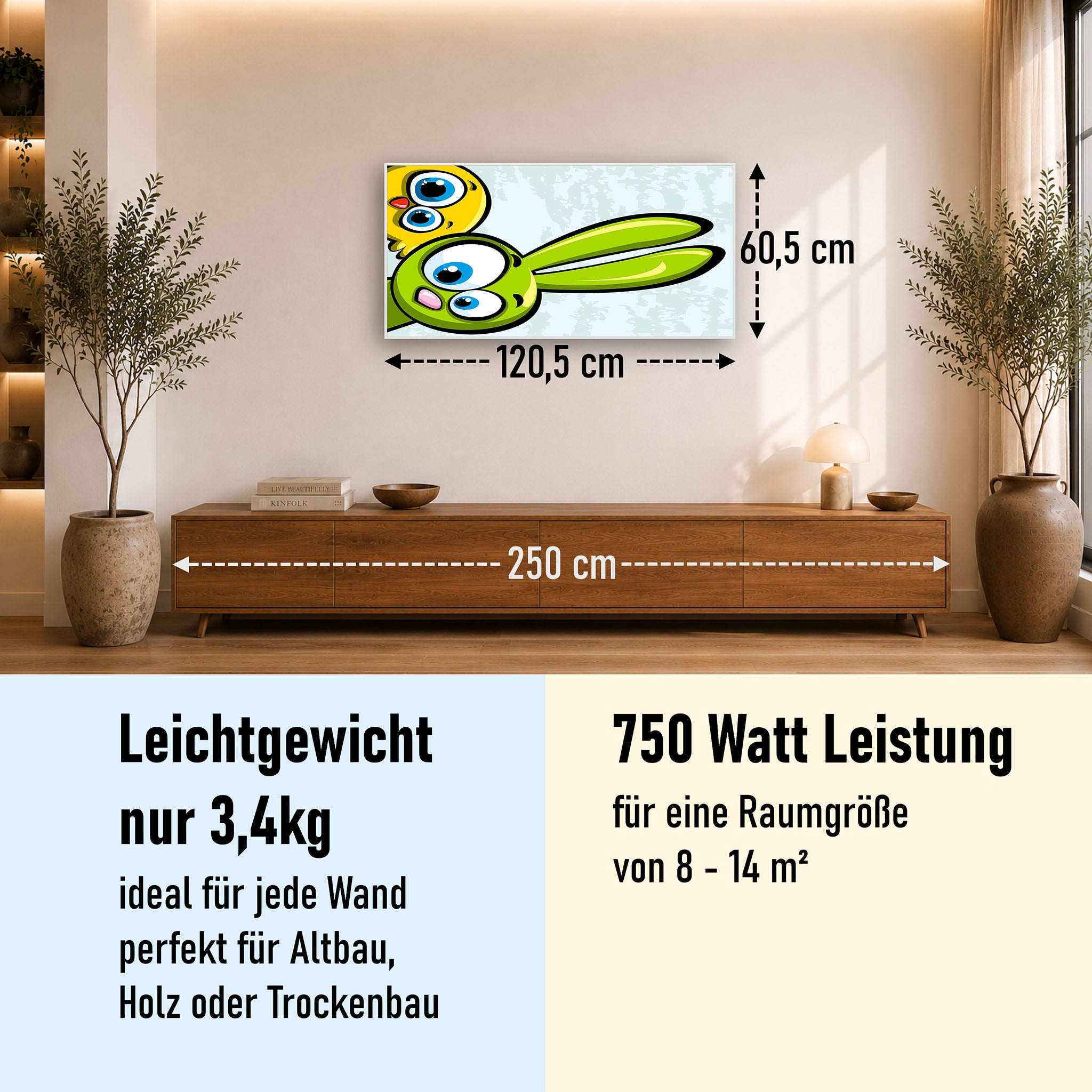 Bild Infrarotheizung 350-1200W Motiv 044 Animation