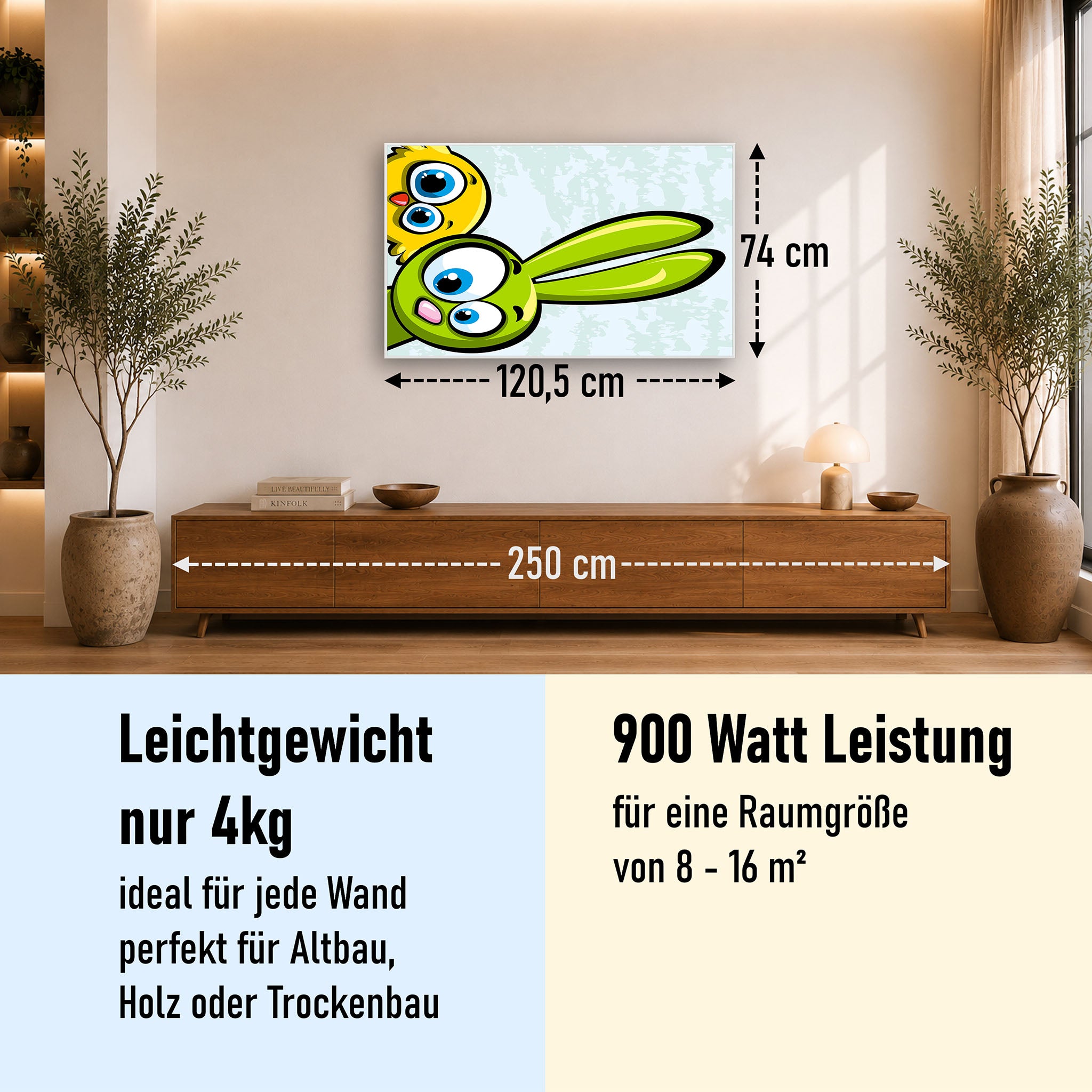 Bild Infrarotheizung 350-1200W Motiv 044 Animation
