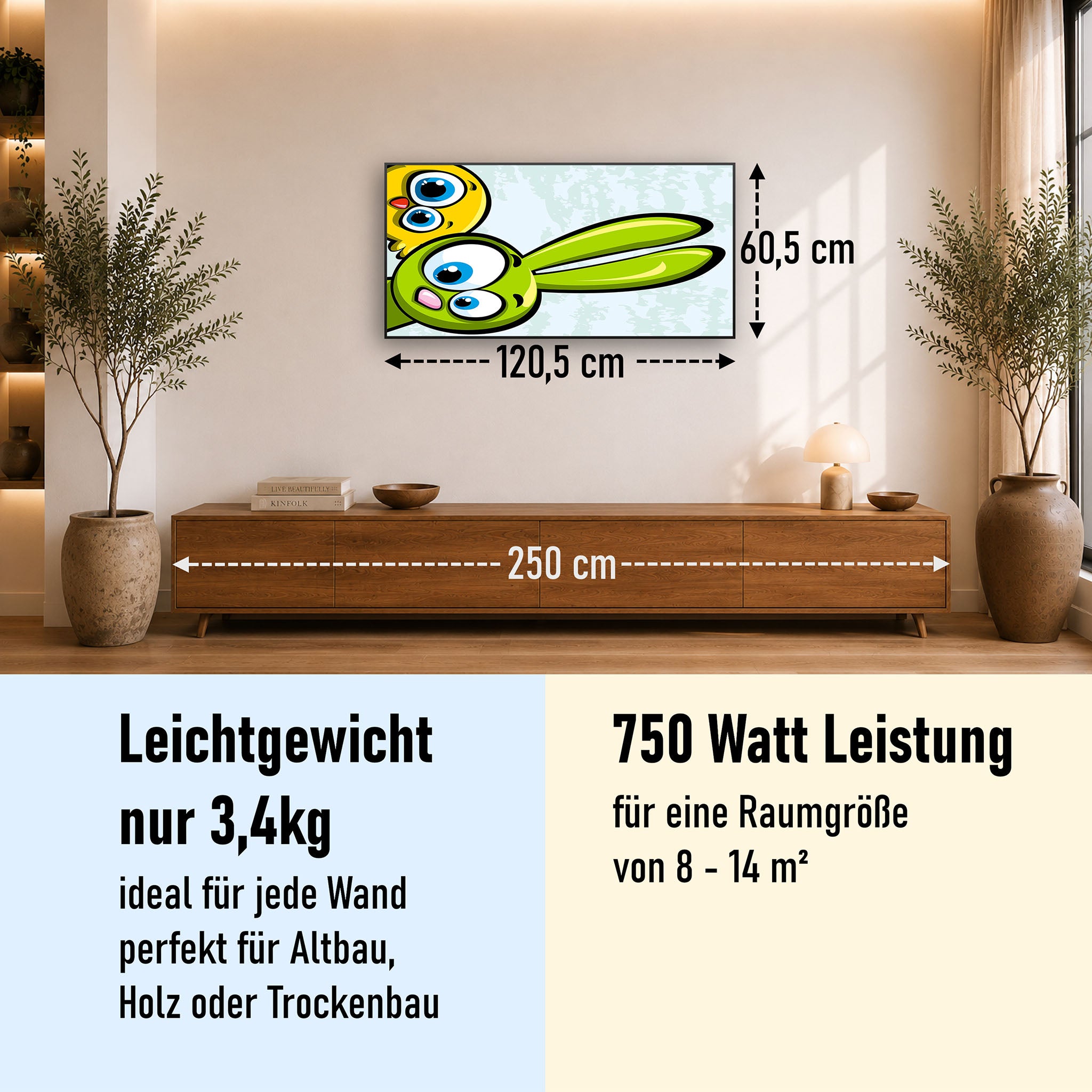 Bild Infrarotheizung 350-1200W Motiv 044 Animation