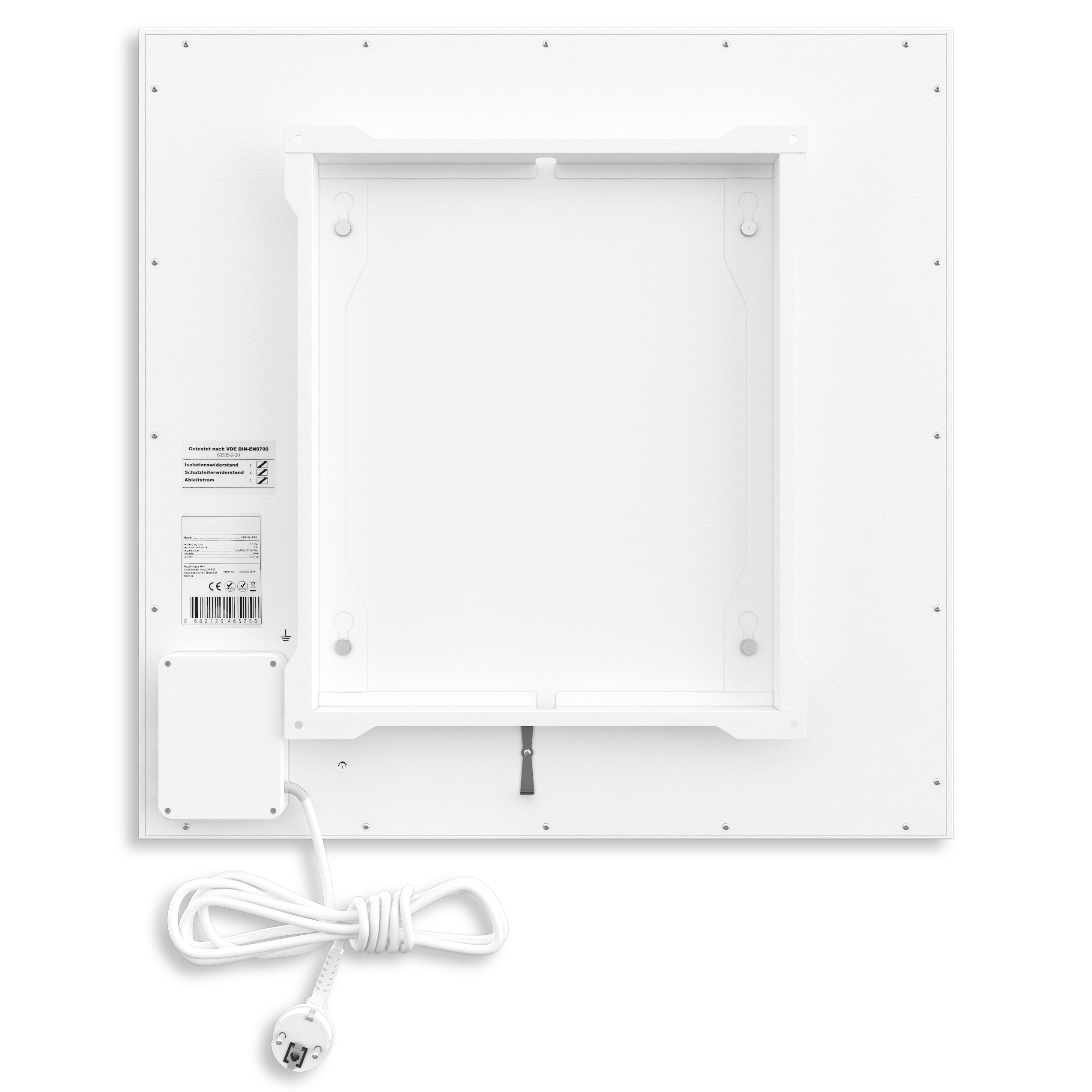 HBW 4-Wege Luftauslass Aus Kunststoff – 30,5x30,5 Cm Für Kanal, Weiß, Mit Dämpfer – Für Wand & Decke