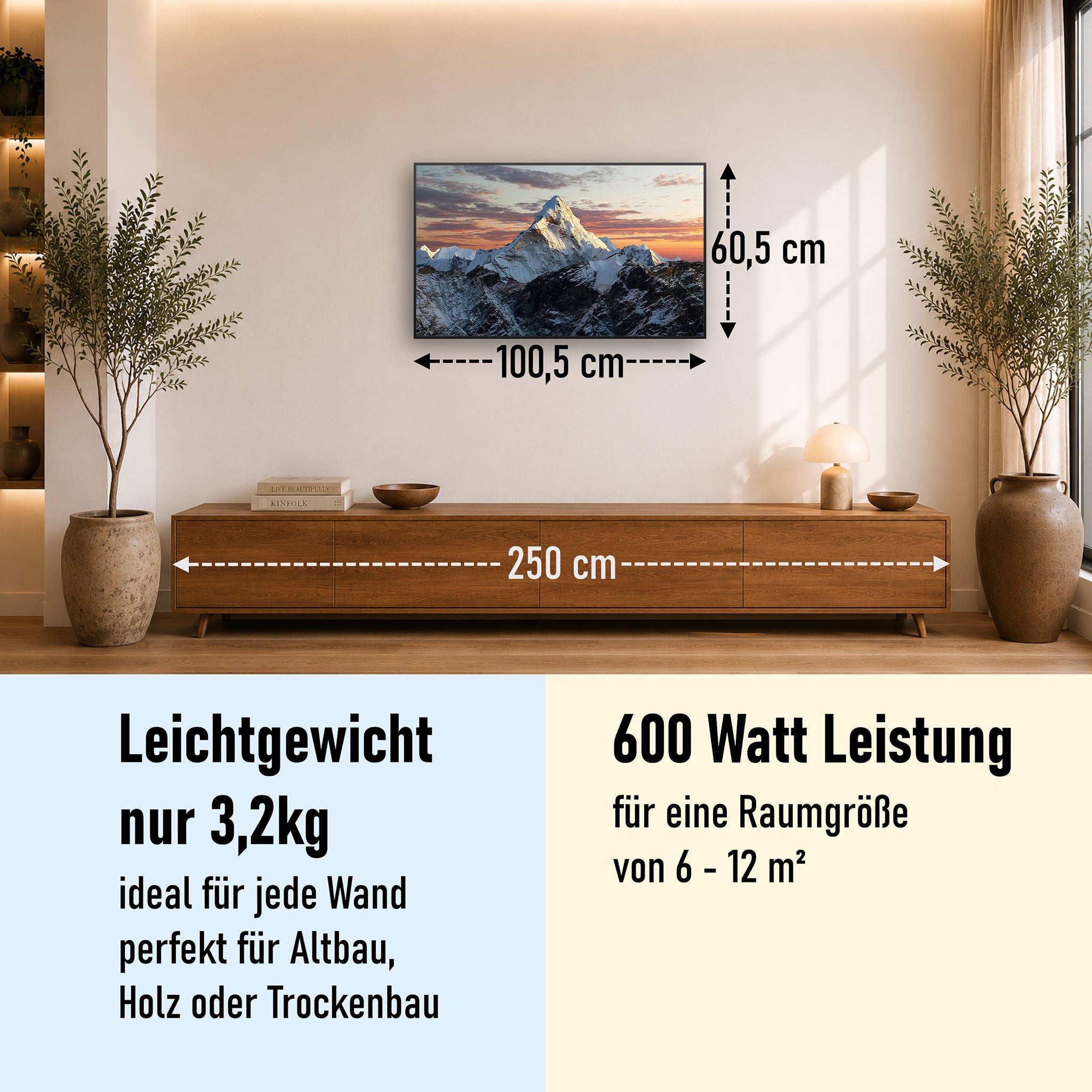 Bild Infrarotheizung 350-1200W Motiv 051 Everest