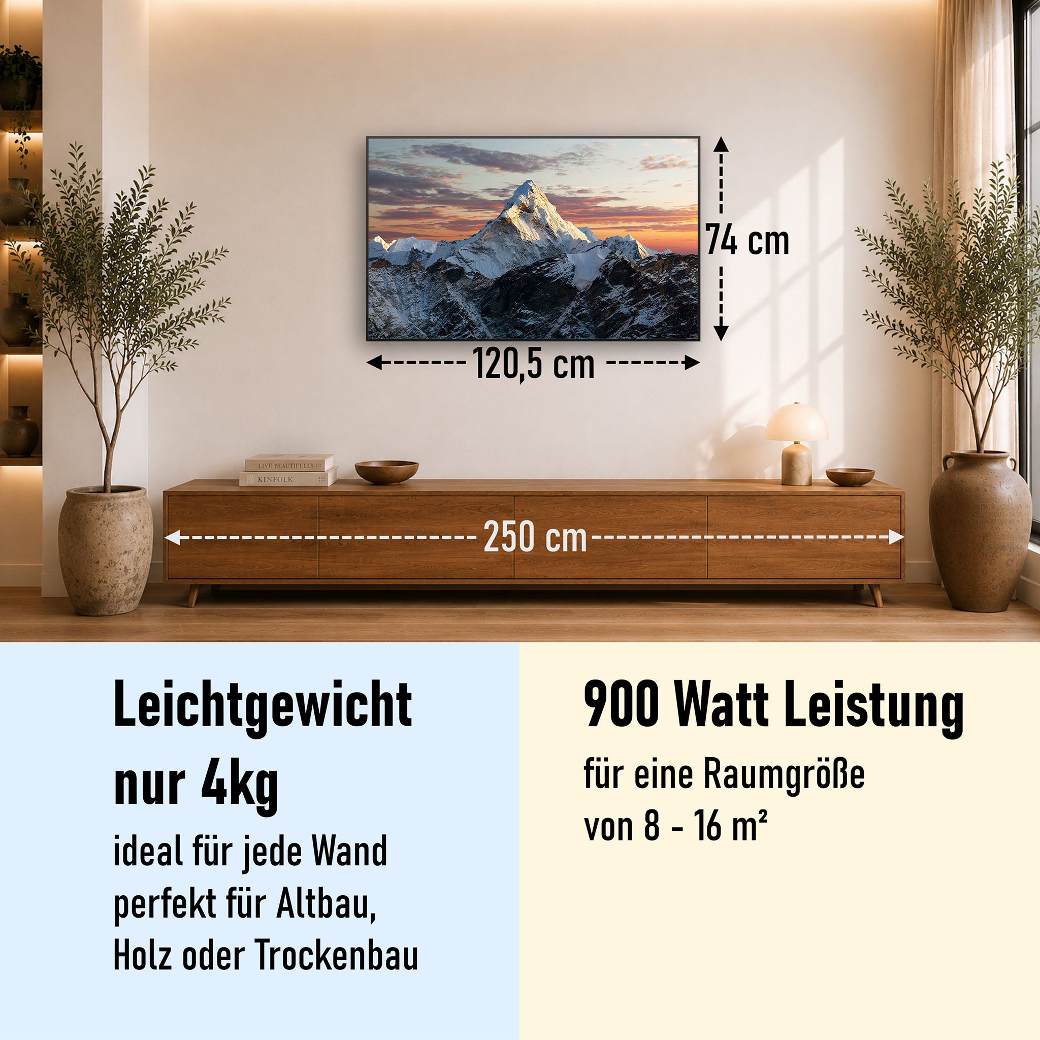 Bild Infrarotheizung 350-1200W Motiv 051 Everest