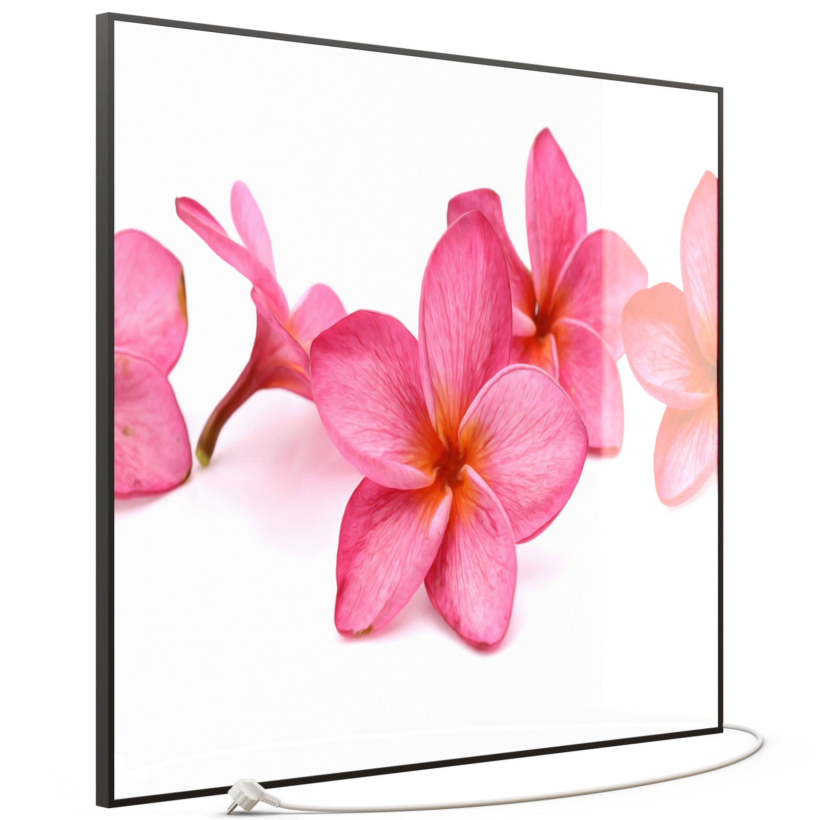 Glas Infrarotheizung 350-1200W Motiv 053 Pink Frangipani