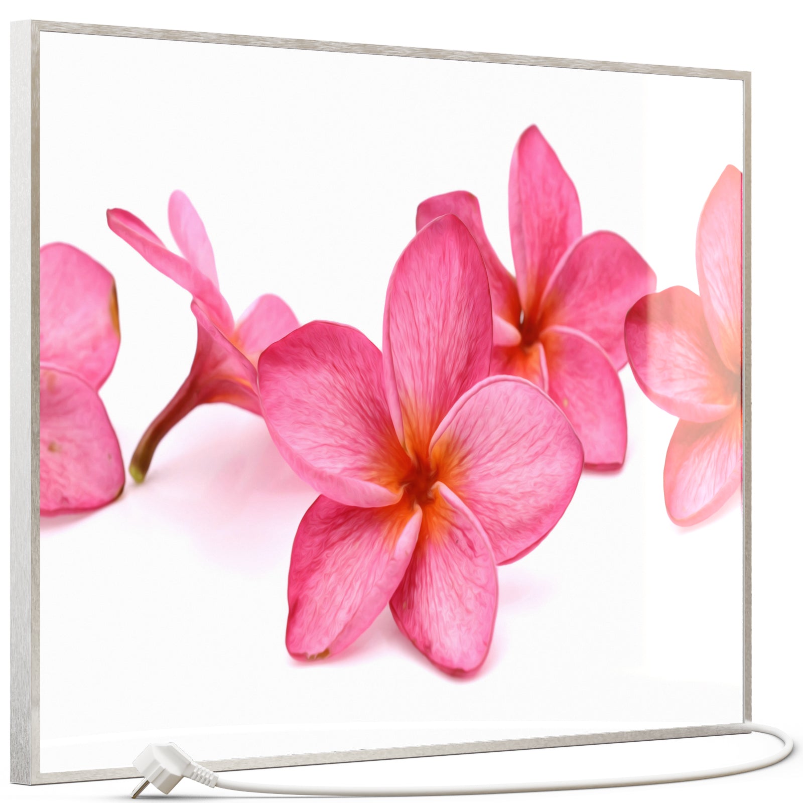 Glas Infrarotheizung 350-1200W Motiv 053 Pink Frangipani