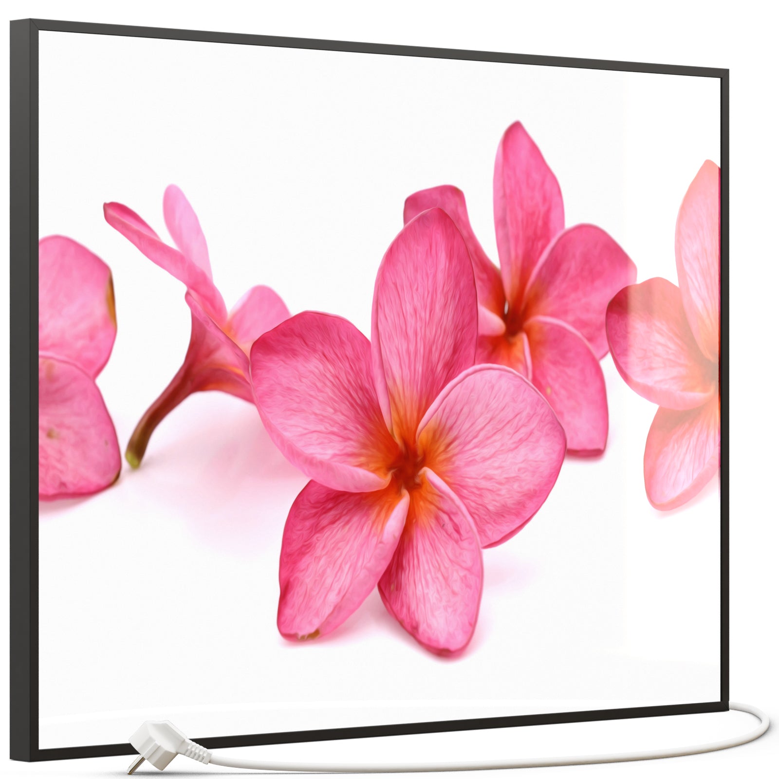 Glas Infrarotheizung 350-1200W Motiv 053 Pink Frangipani