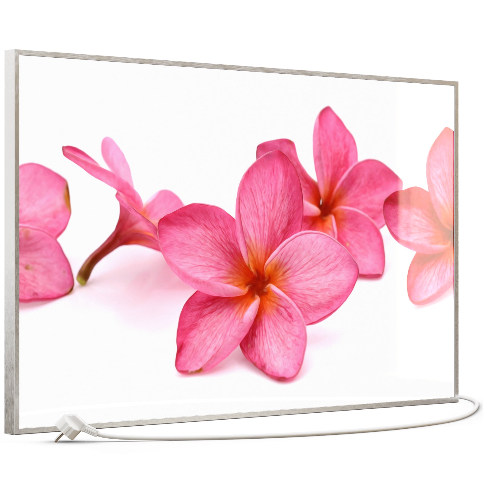 Glas Infrarotheizung 350-1200W Motiv 053 Pink Frangipani