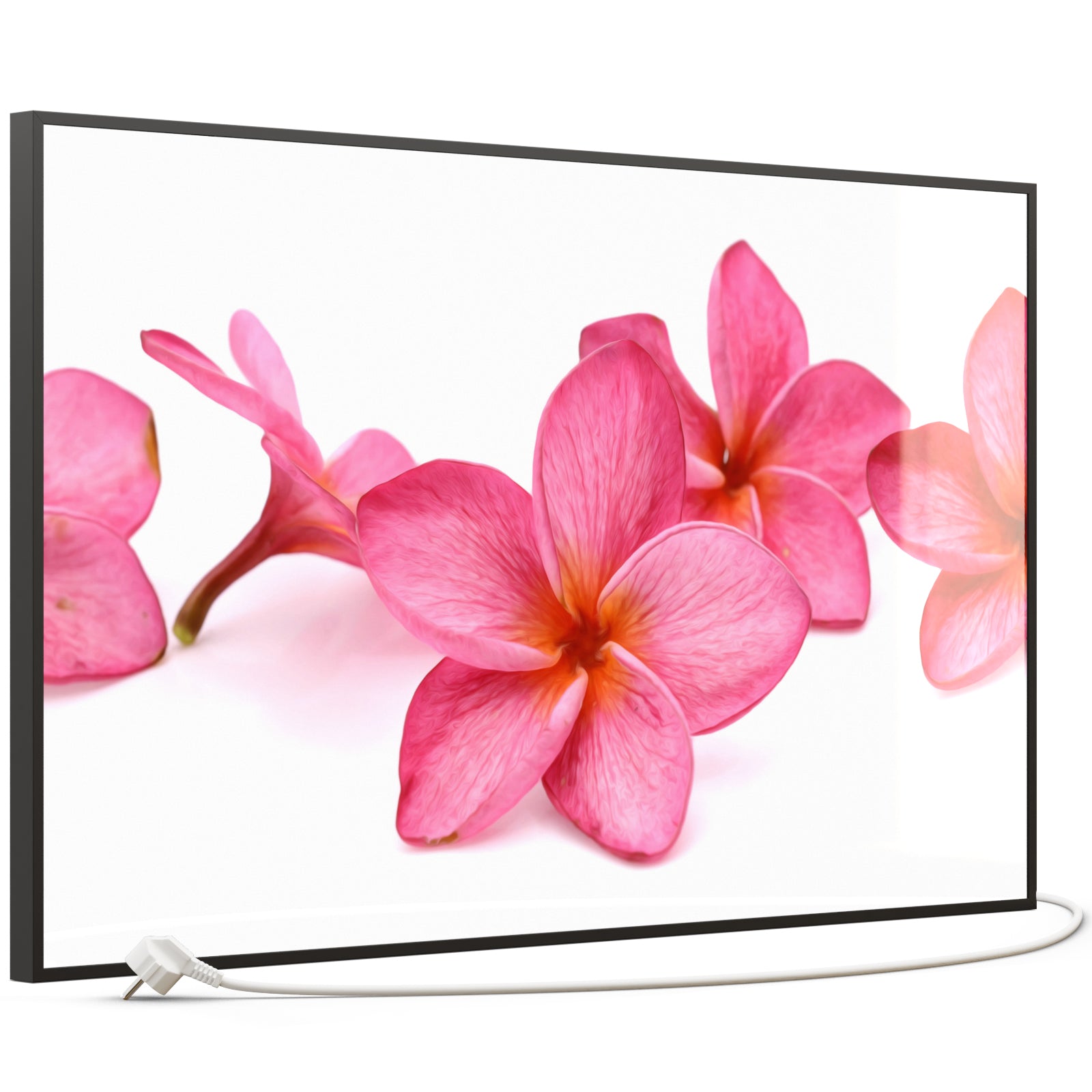 Glas Infrarotheizung 350-1200W Motiv 053 Pink Frangipani