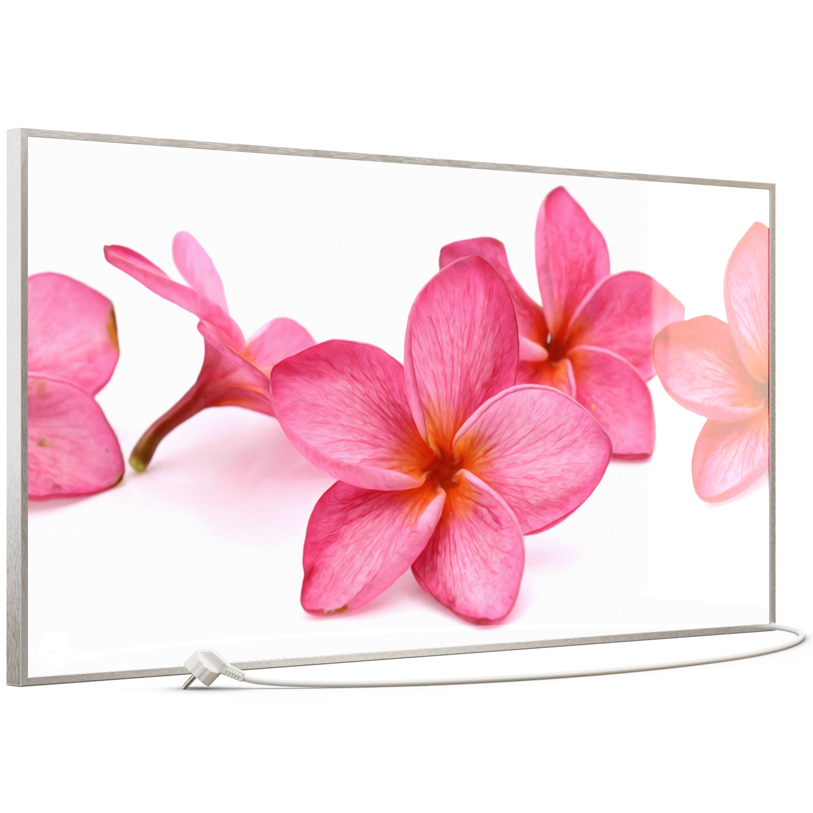 Glas Infrarotheizung 350-1200W Motiv 053 Pink Frangipani