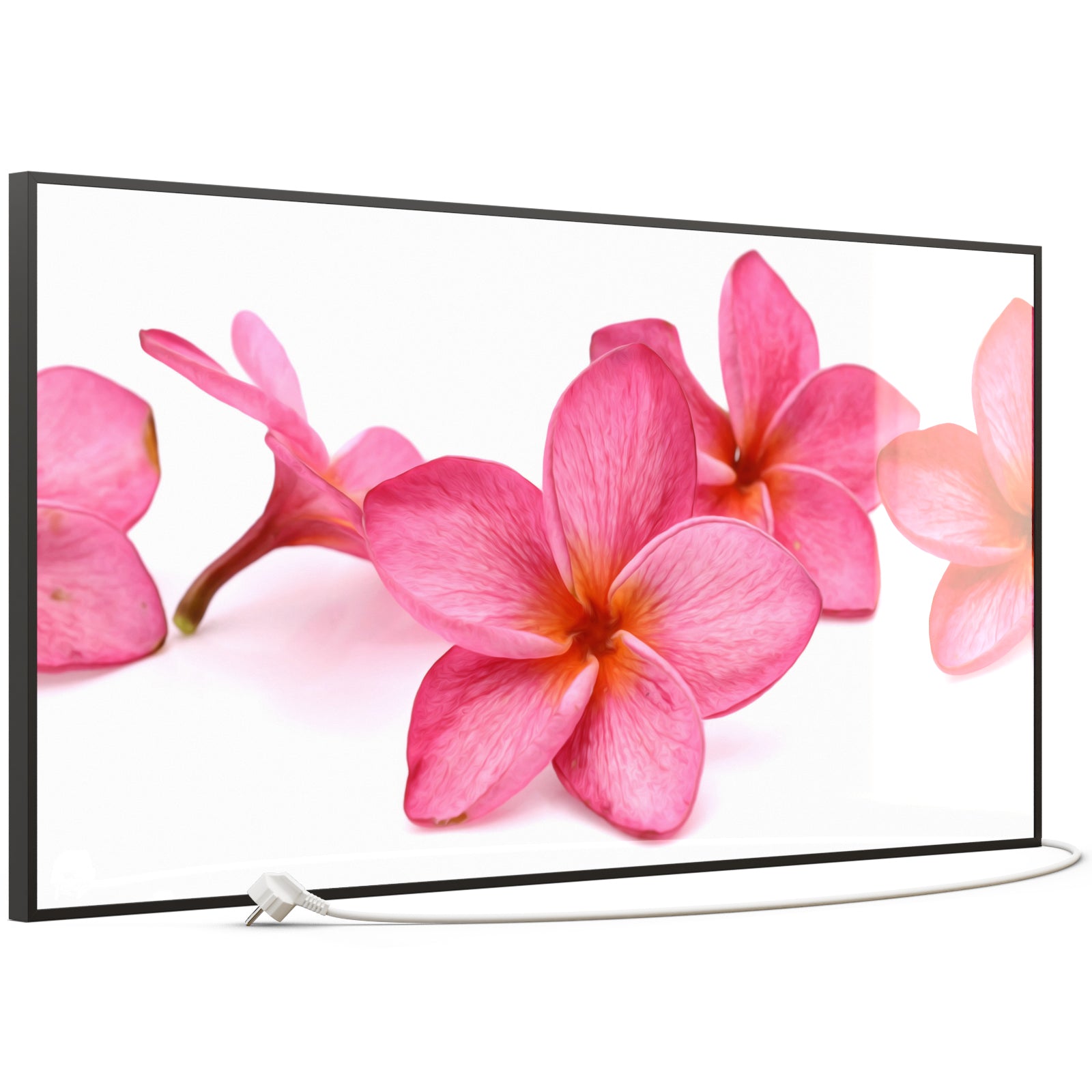 Glas Infrarotheizung 350-1200W Motiv 053 Pink Frangipani