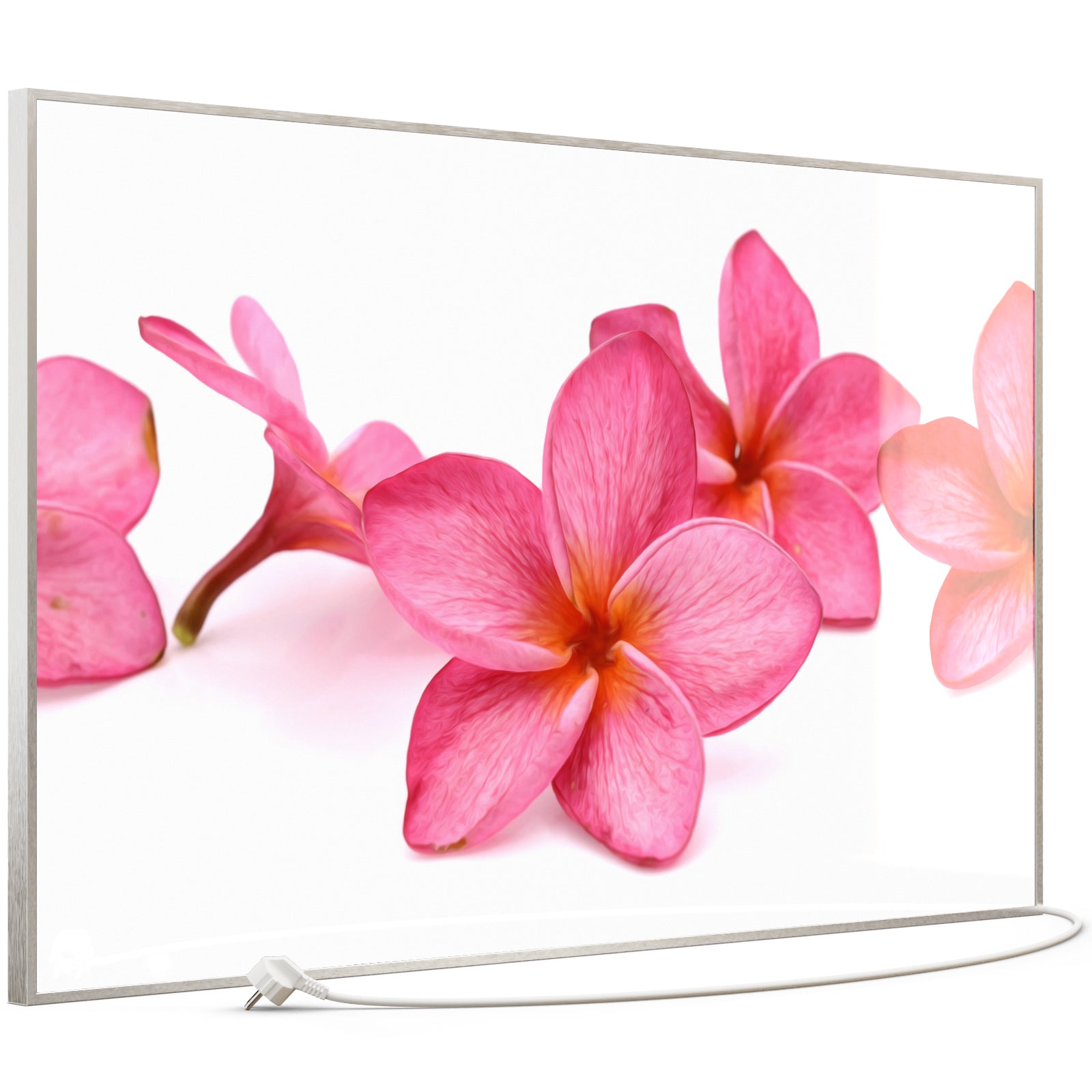 Glas Infrarotheizung 350-1200W Motiv 053 Pink Frangipani