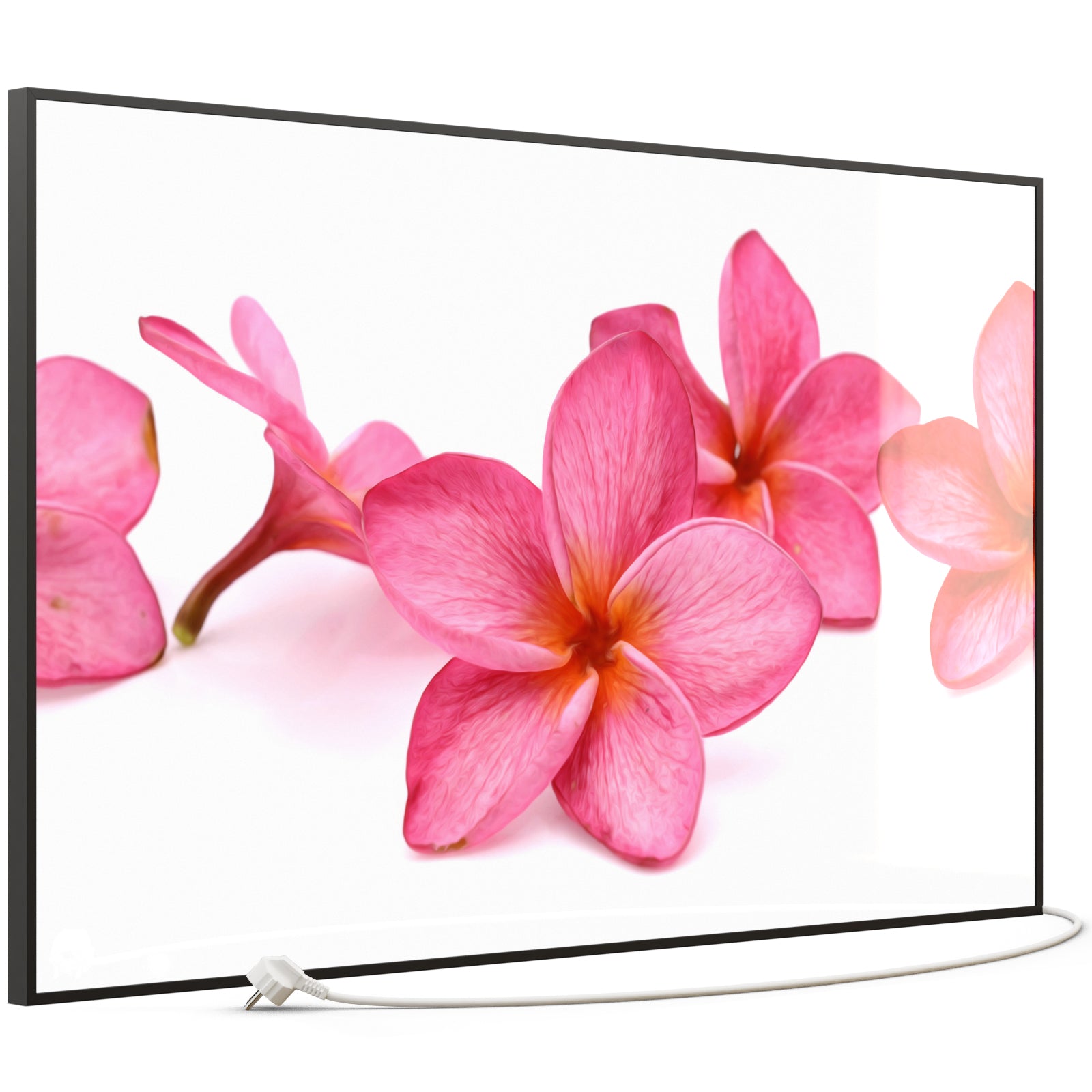 Glas Infrarotheizung 350-1200W Motiv 053 Pink Frangipani