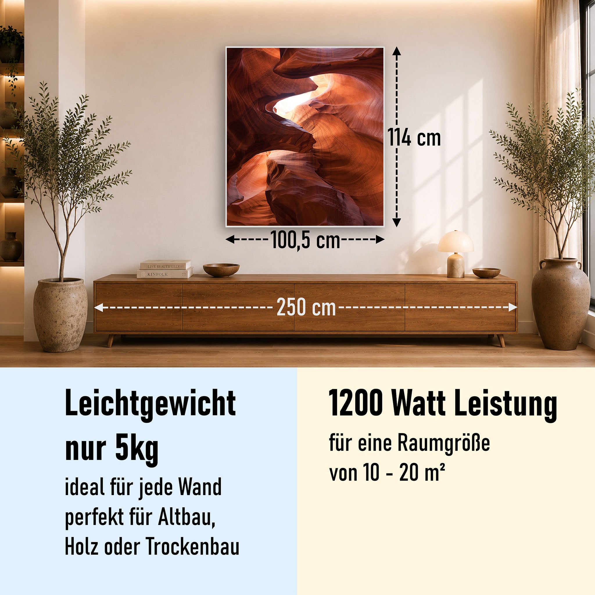 Bild Infrarotheizung 350-1200W Motiv 054H Canyon