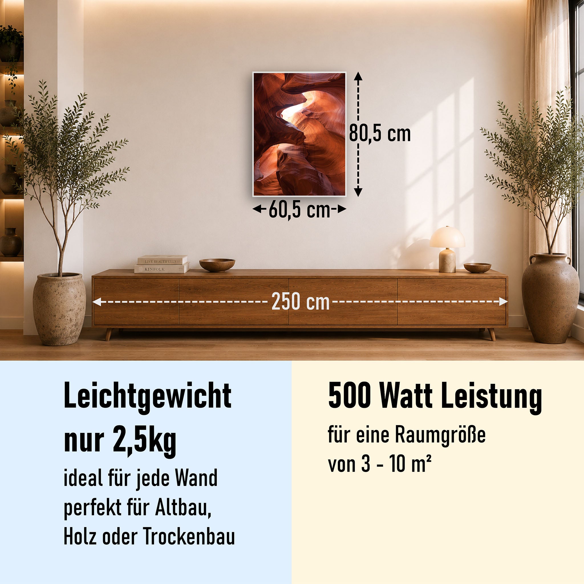 Bild Infrarotheizung 350-1200W Motiv 054H Canyon