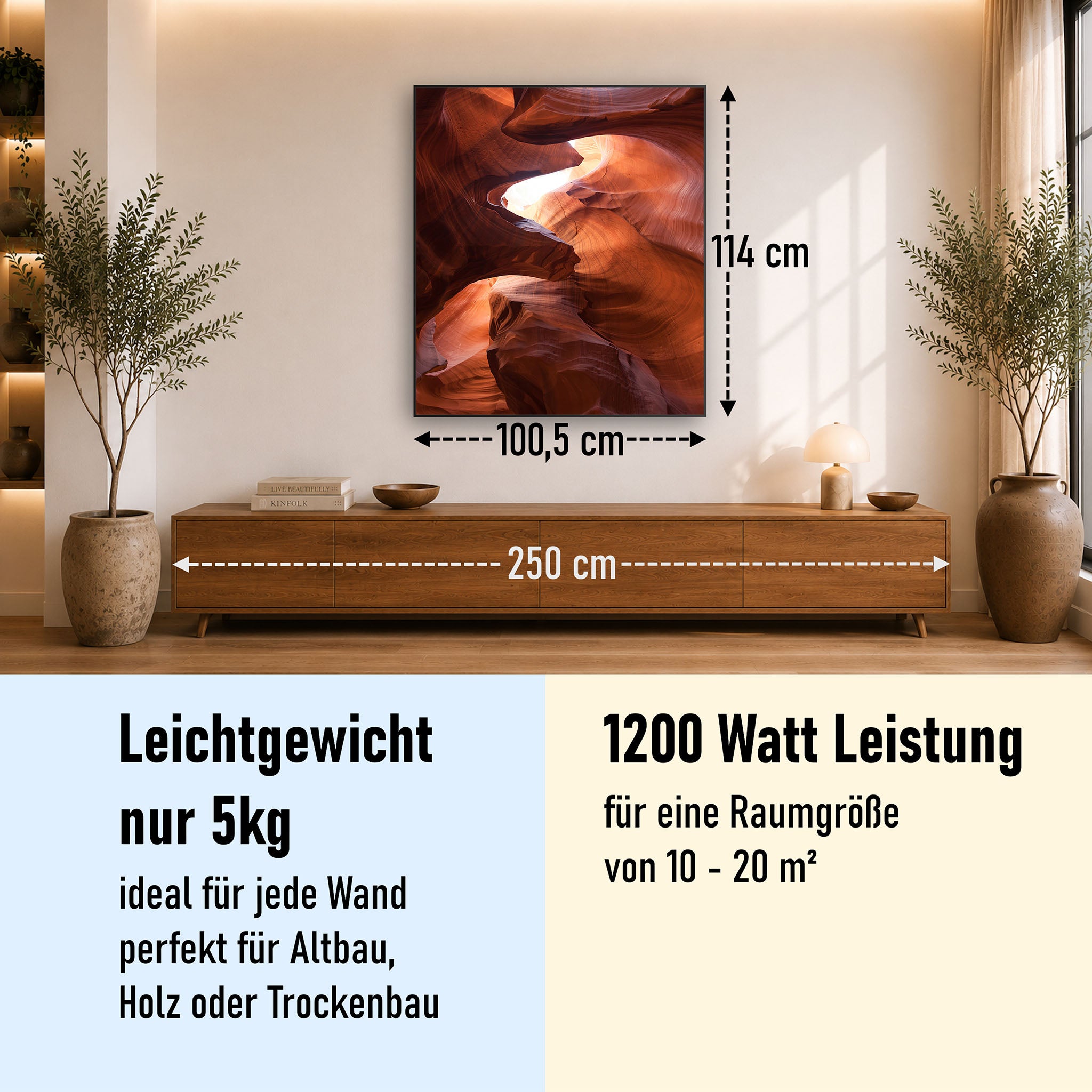 Bild Infrarotheizung 350-1200W Motiv 054H Canyon