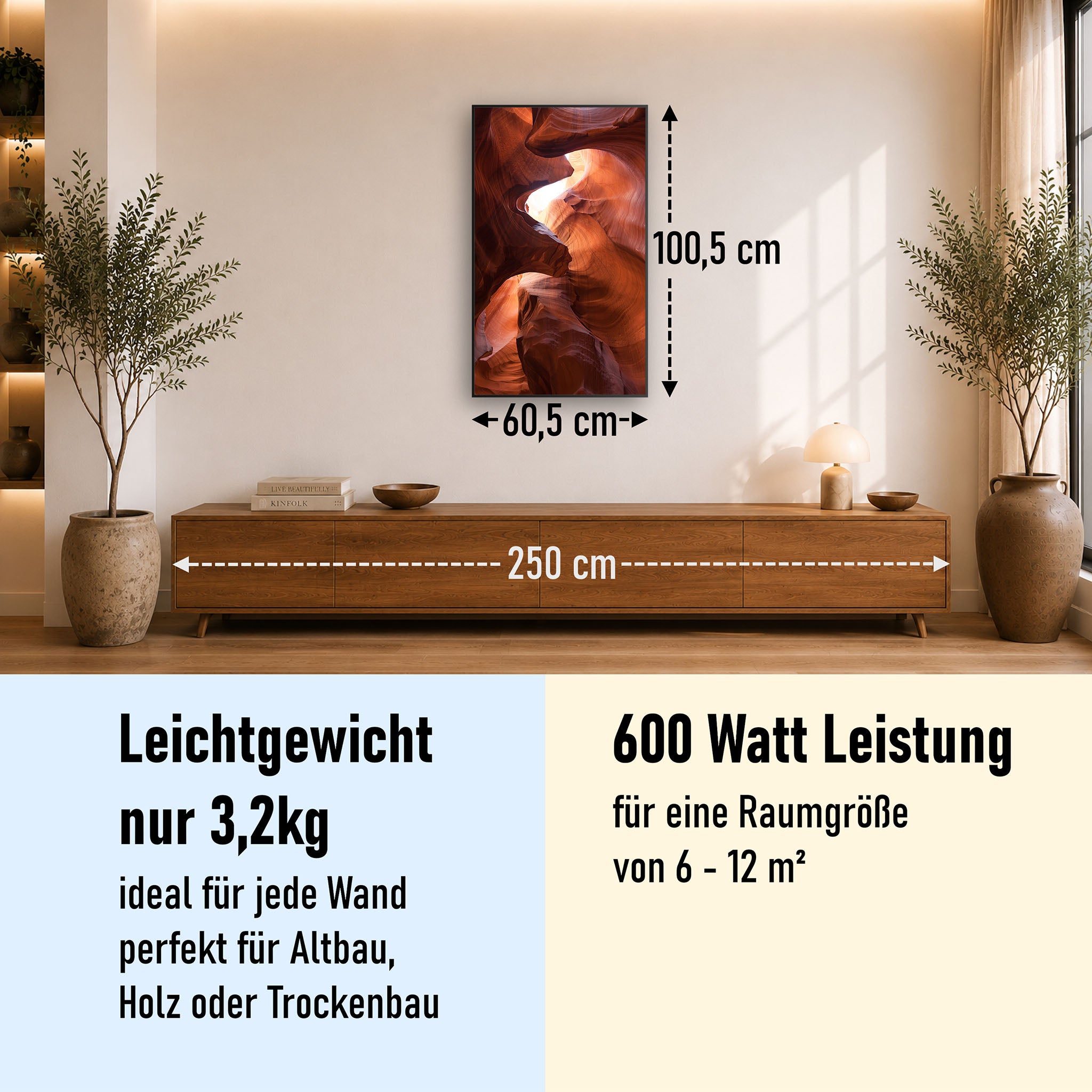 Bild Infrarotheizung 350-1200W Motiv 054H Canyon