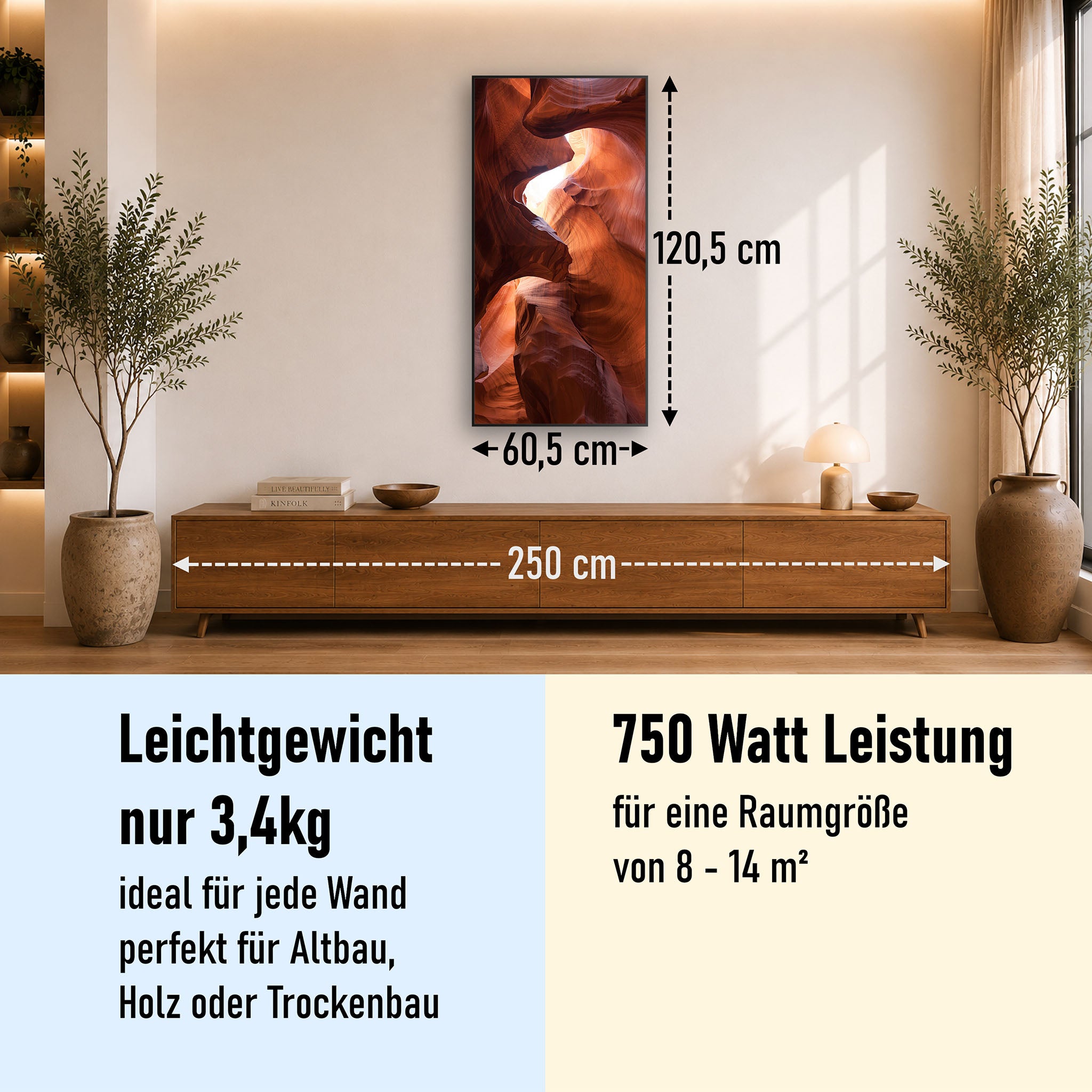 Bild Infrarotheizung 350-1200W Motiv 054H Canyon