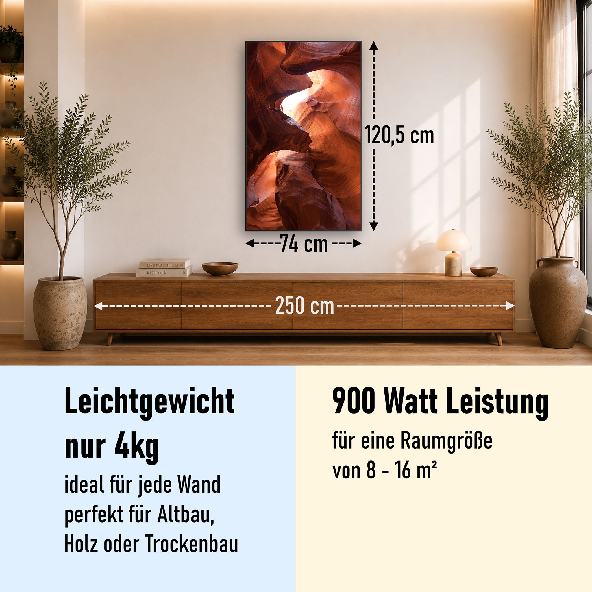 Bild Infrarotheizung 350-1200W Motiv 054H Canyon
