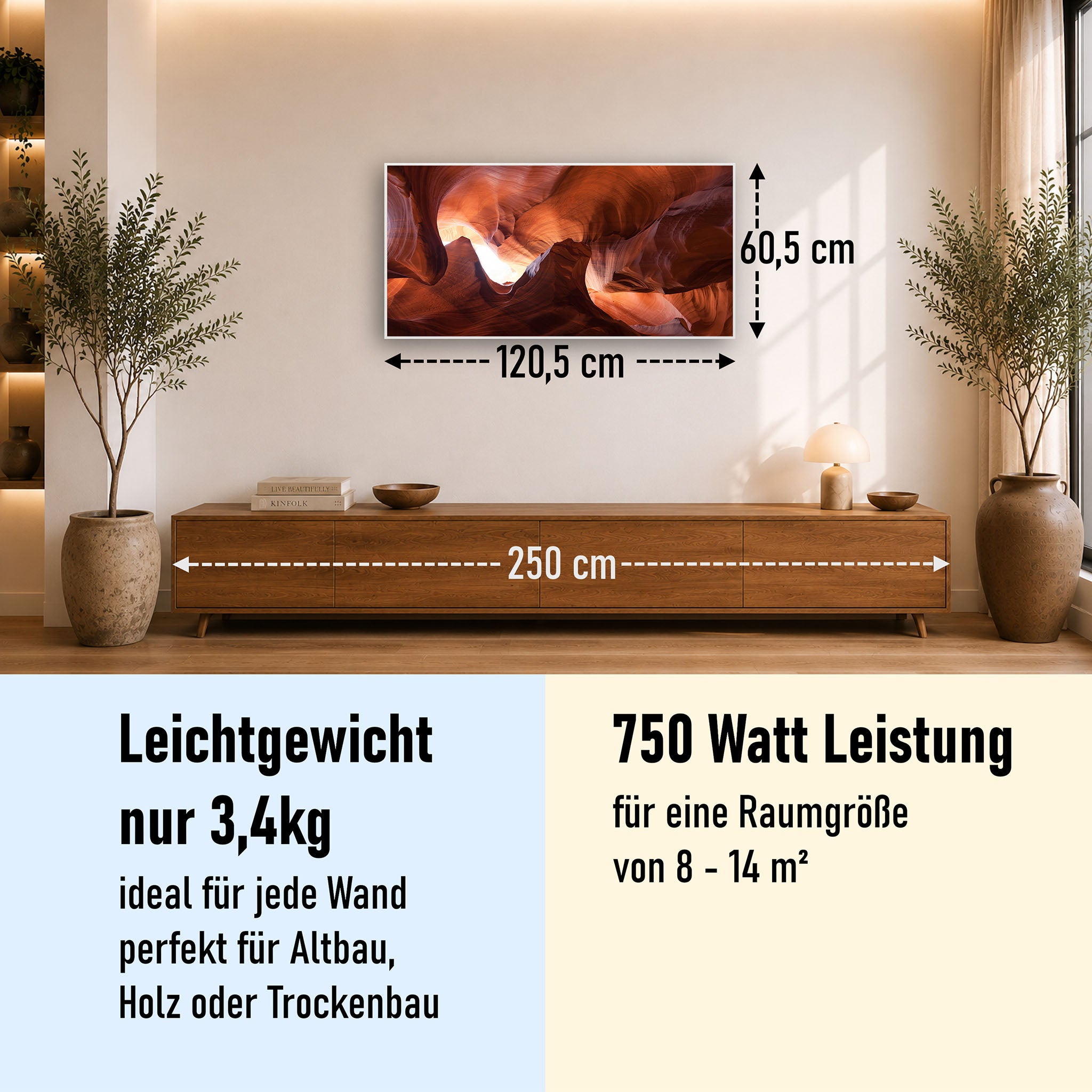 Bild Infrarotheizung 350-1200W Motiv 054 Canyon