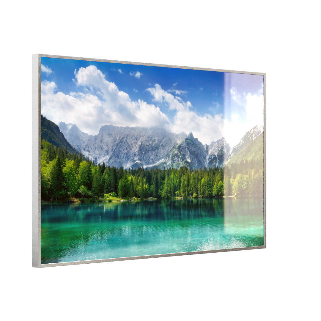 Glas Infrarotheizung 350-1200W Motiv 057 türkisfarbener See