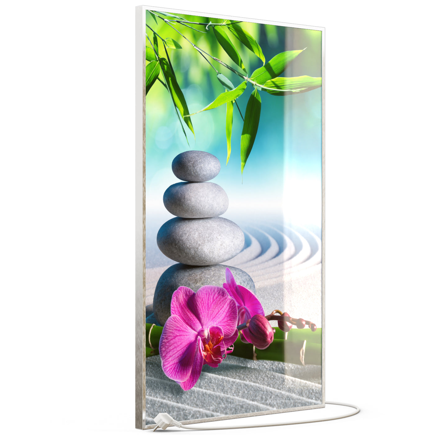 STEINFELD Glas Infrarotheizung 350-1200W Motiv 059h Zen Garten